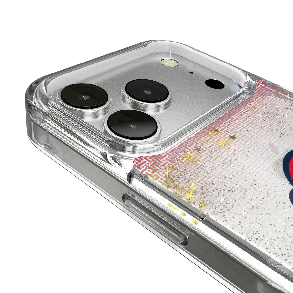 New England Revolution Linen Glitter Phone Case for Apple iPhone 17 Series 3