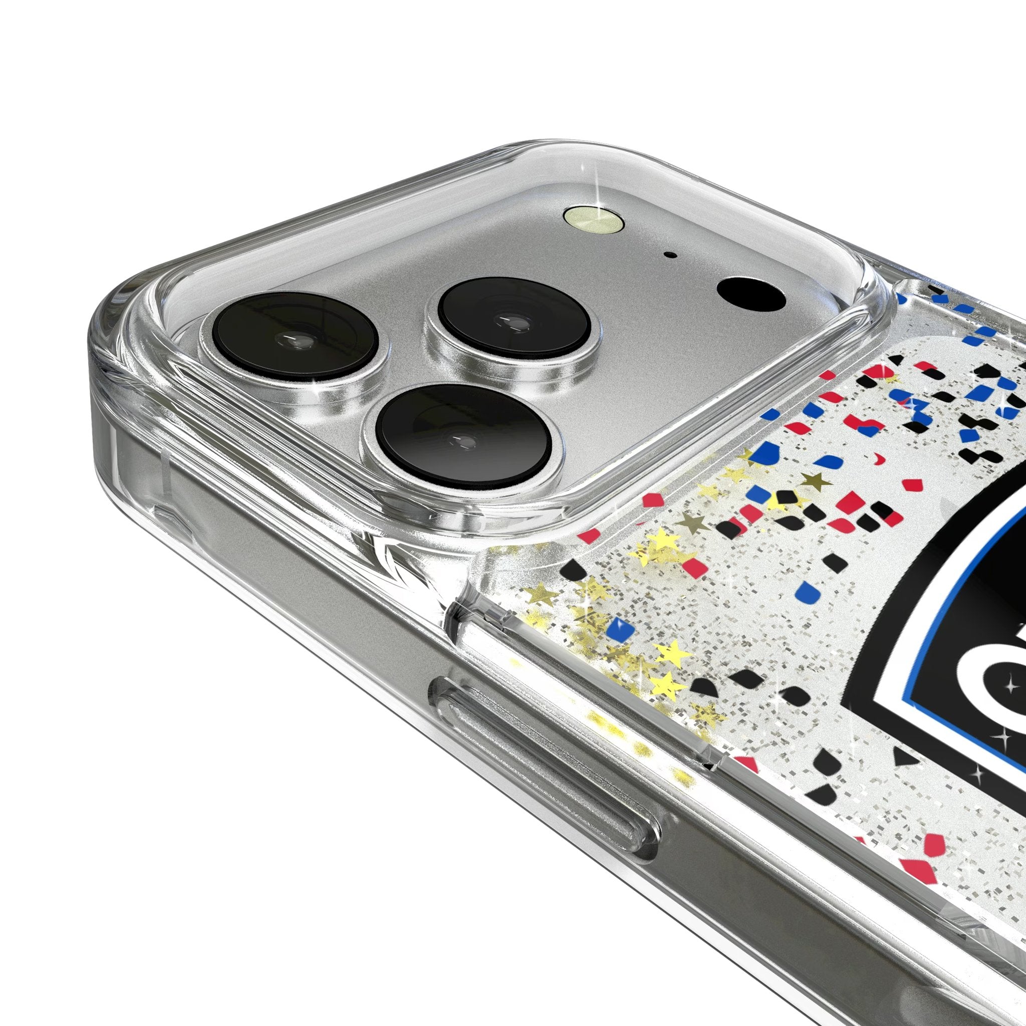 San Jose Earthquakes Confetti Glitter Phone Case for Apple iPhone 17 Series 3