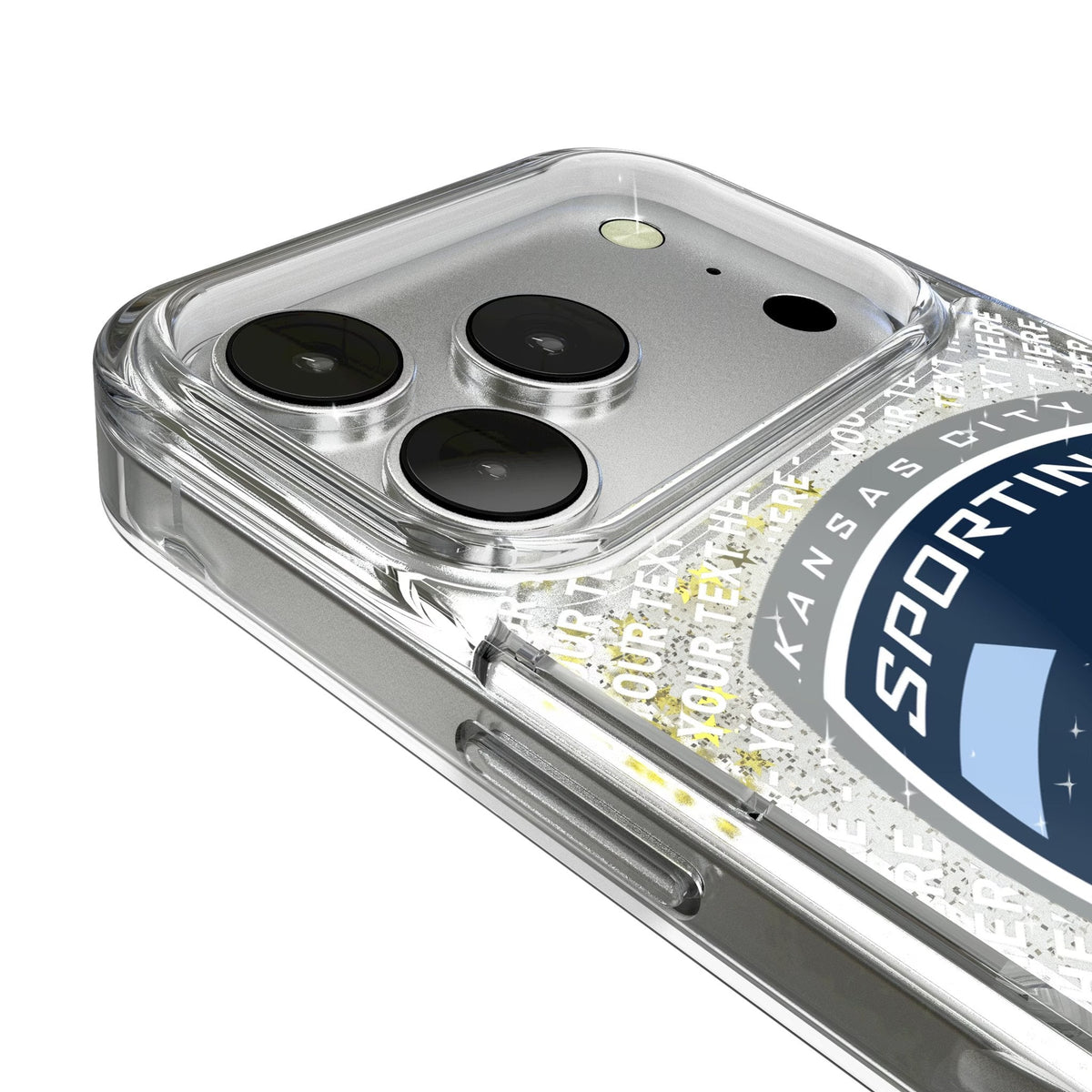 Sporting Kansas City Personalized EndZone Plus Glitter Phone Case for Apple iPhone 17 Series 3