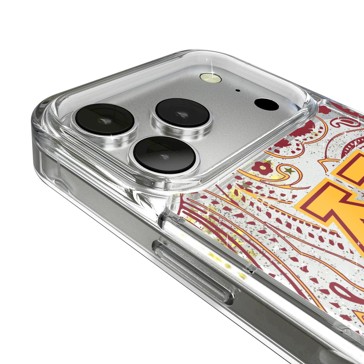 University of Minnesota Golden Gophers Paisley Glitter Phone Case for Apple iPhone 17 Series 3