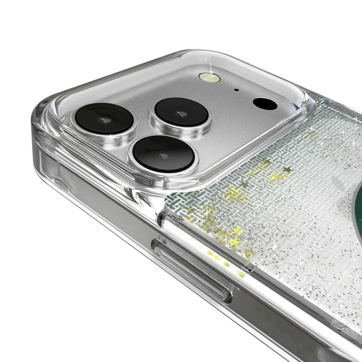 Michigan State University Spartans Linen Glitter Phone Case for Apple iPhone 17 Series 3