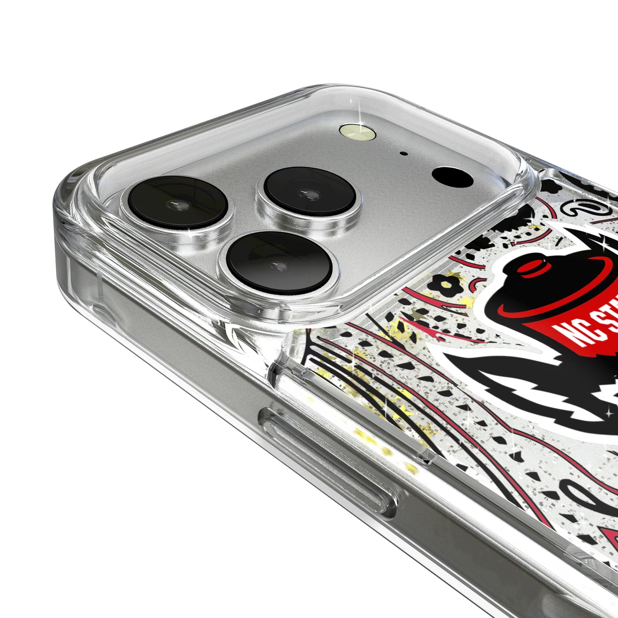 North Carolina State University Wolfpack Paisley Glitter Phone Case for Apple iPhone 17 Series 3