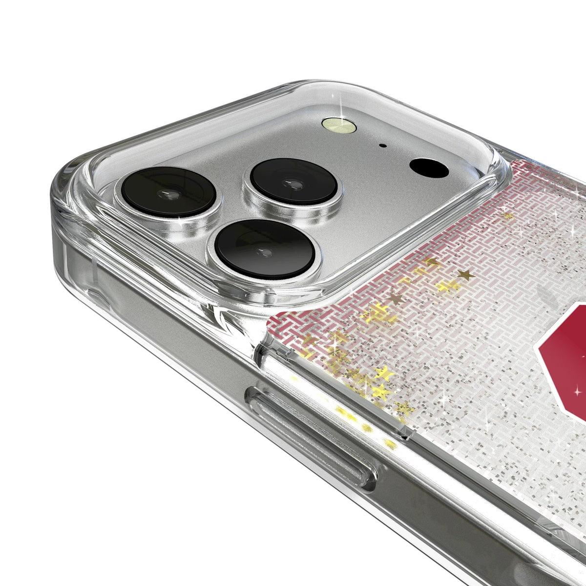 University of Oklahoma Sooners Linen Glitter Phone Case for Apple iPhone 17 Series 3