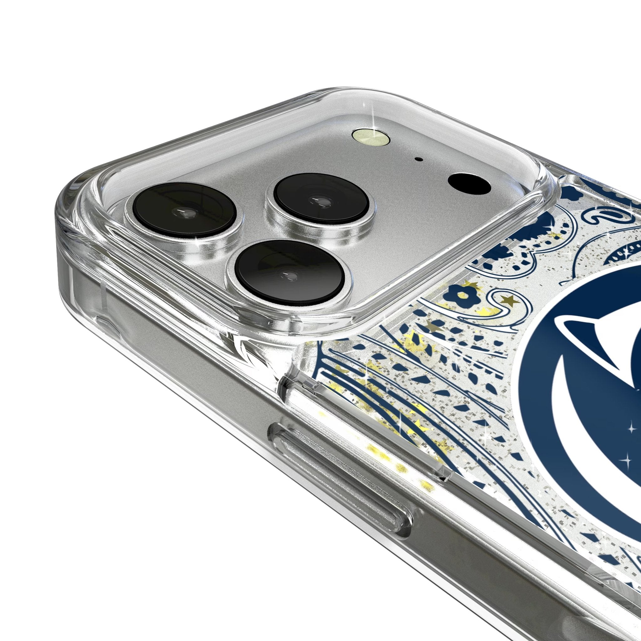 Pennsylvania State University Nittany Lions Paisley Glitter Phone Case for Apple iPhone 17 Series 3