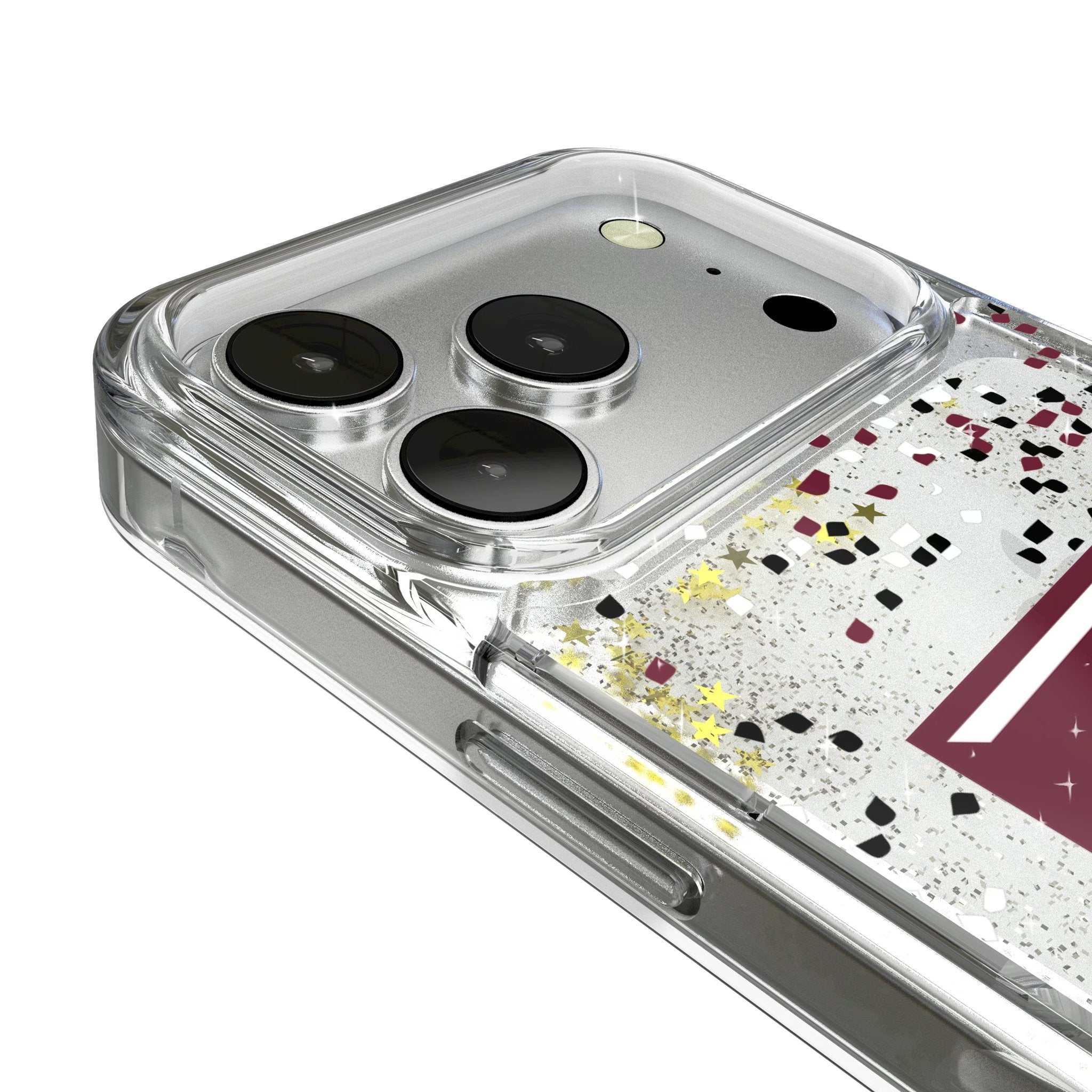 Texas A&M University Aggies Confetti Glitter Phone Case for Apple iPhone 17 Series 3