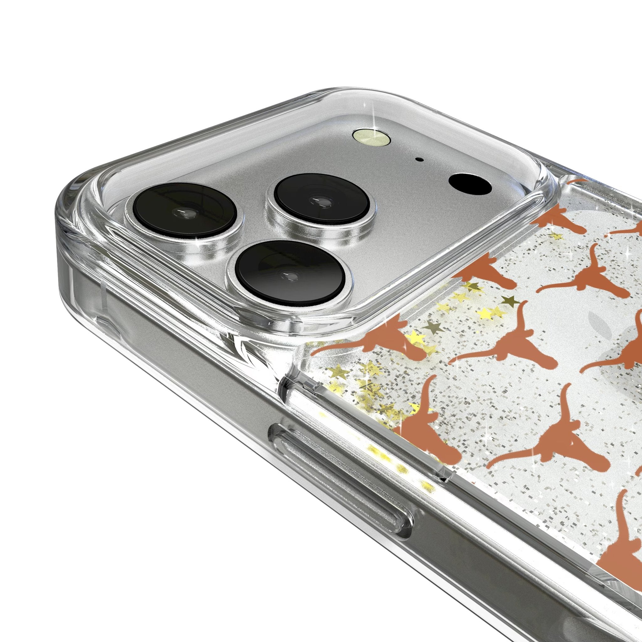 University of Texas Longhorns Fashion Pattern Glitter Phone Case for Apple iPhone 17 Series 3