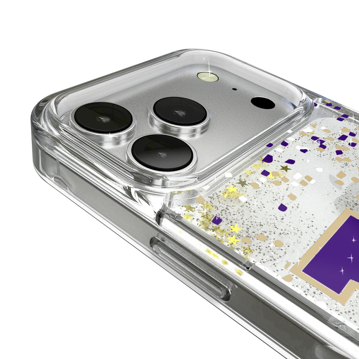 University of Washington Huskies Confetti Glitter Phone Case for Apple iPhone 17 Series 3