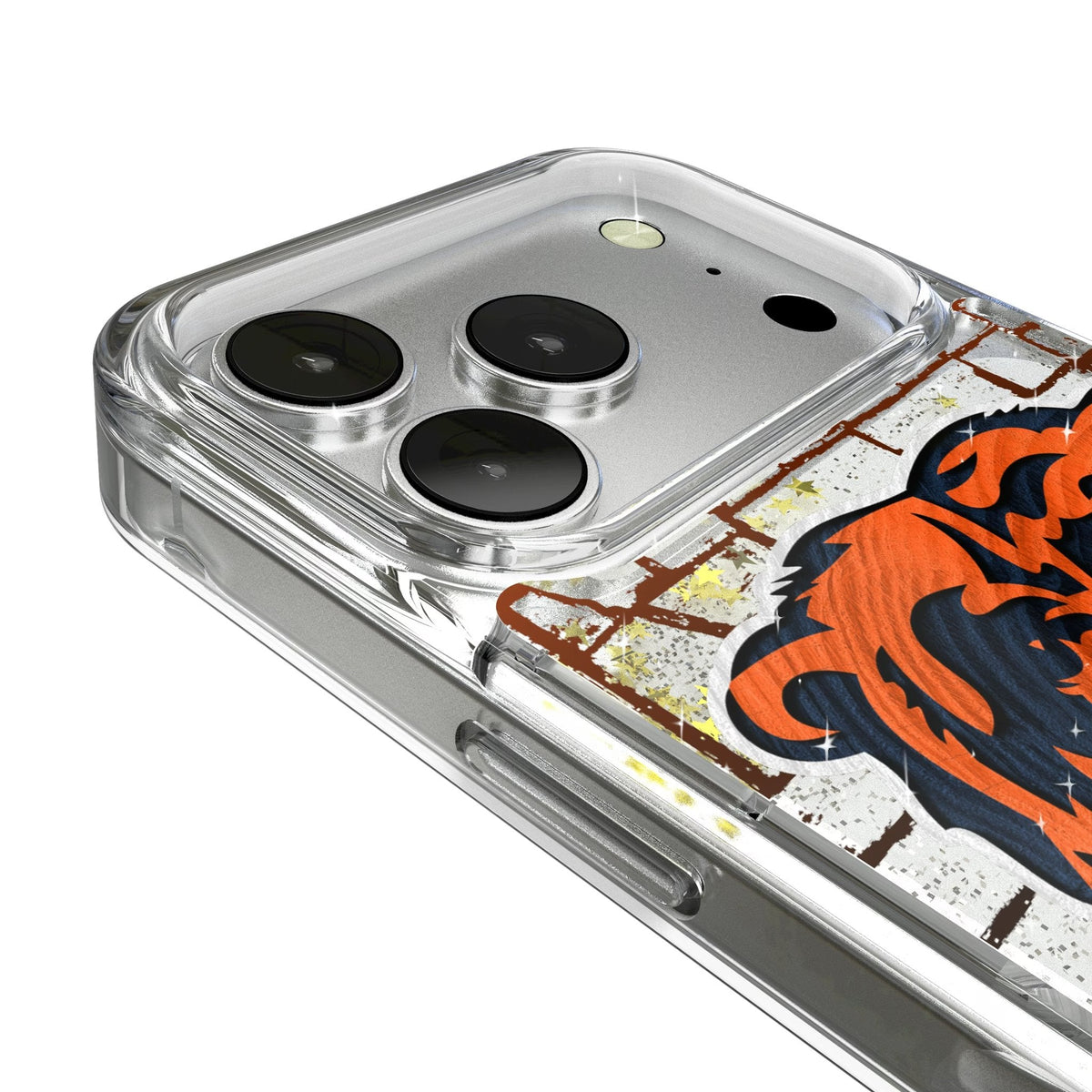 Chicago Bears Brick Wall Glitter Phone Case for Apple iPhone 17 Series 3
