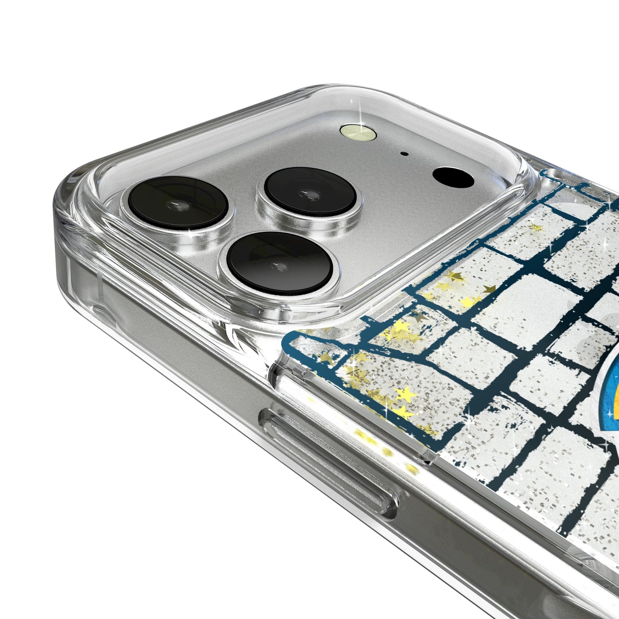 Los Angeles Chargers Brick Wall Glitter Phone Case for Apple iPhone 17 Series 3