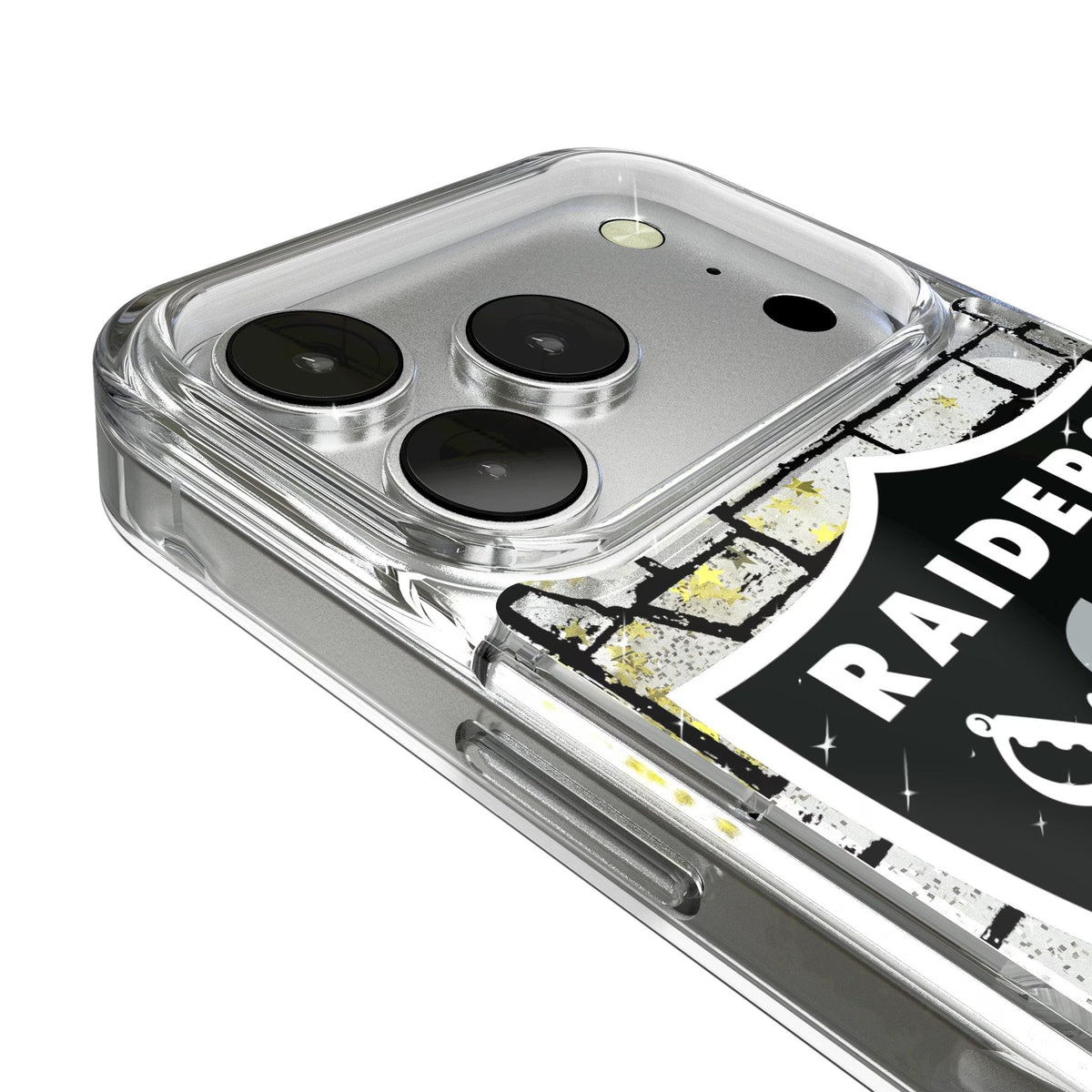 Las Vegas Raiders Brick Wall Glitter Phone Case for Apple iPhone 17 Series 3