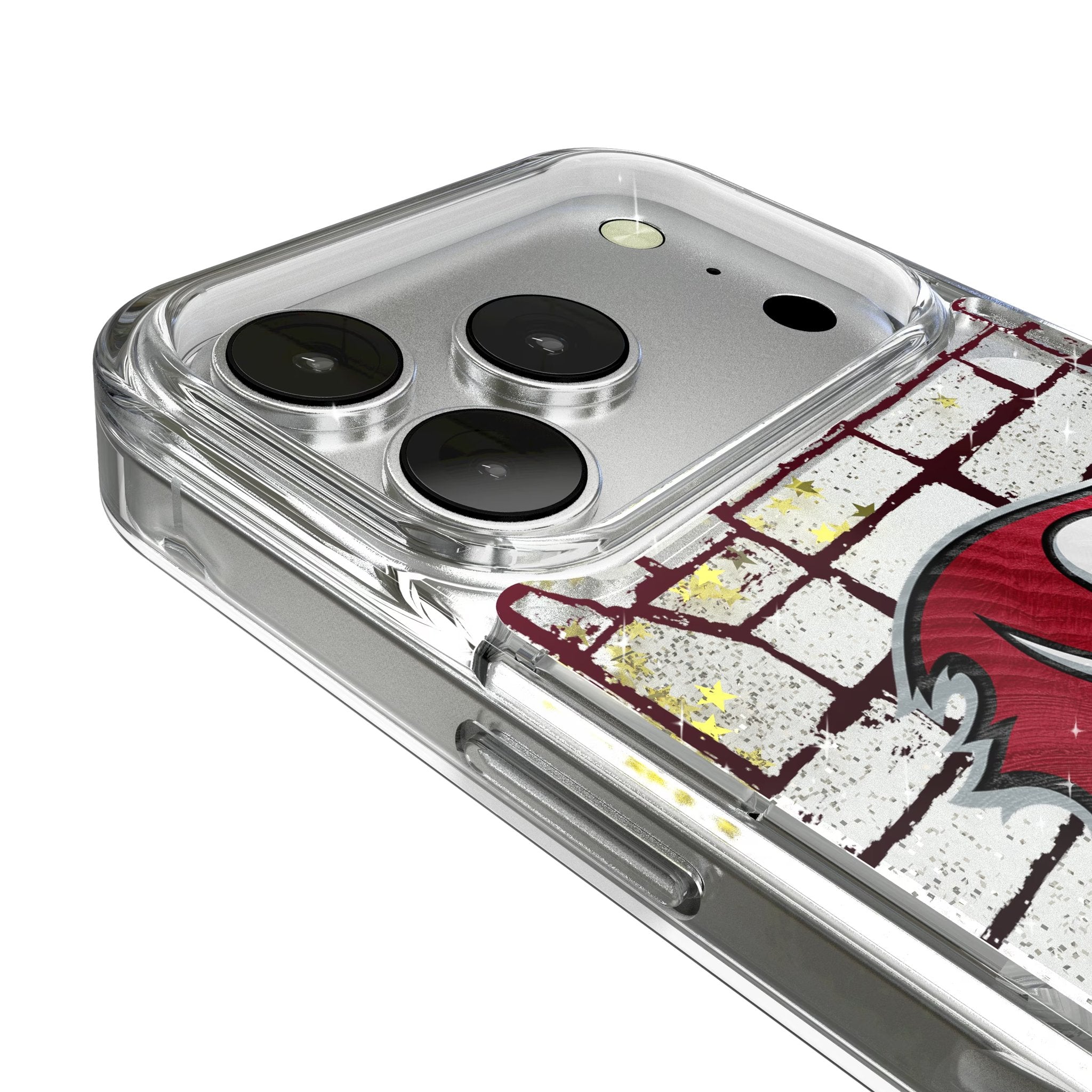 Tampa Bay Buccaneers Brick Wall Glitter Phone Case for Apple iPhone 17 Series 3