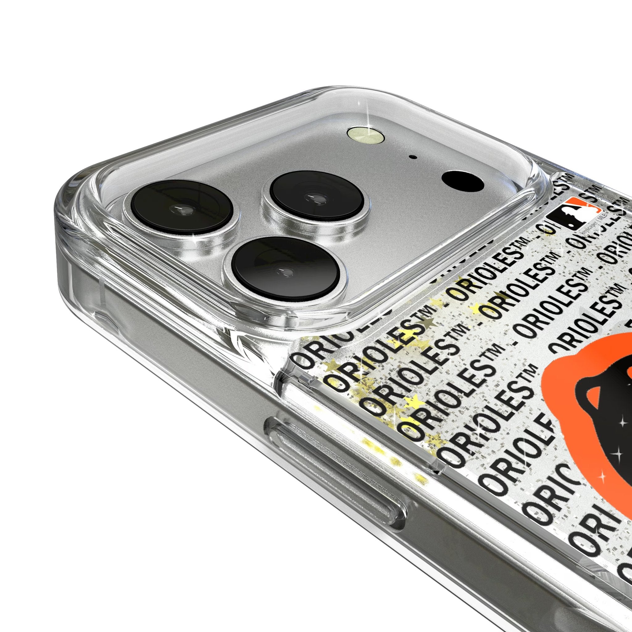 Baltimore Orioles Text Backdrop Glitter Phone Case for Apple iPhone 17 Series 3