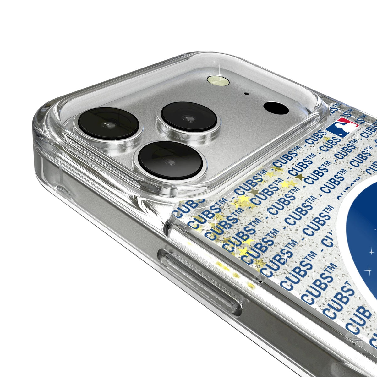Chicago Cubs Text Backdrop Glitter Phone Case for Apple iPhone 17 Series 3