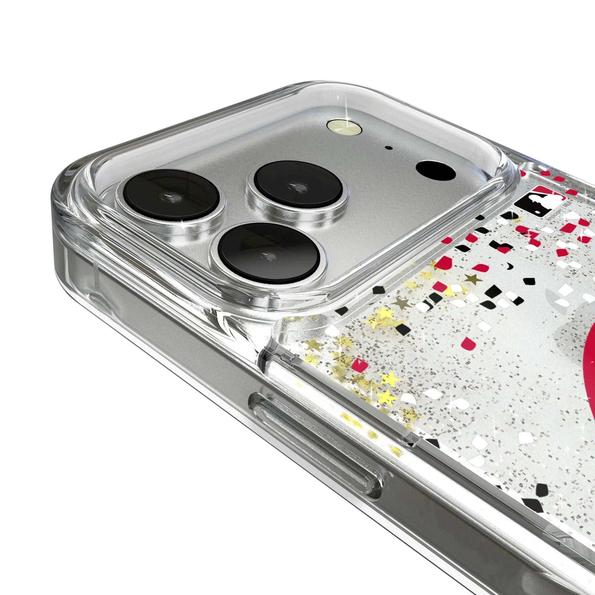 Cincinnati Reds Confetti Glitter Phone Case for Apple iPhone 17 Series 3