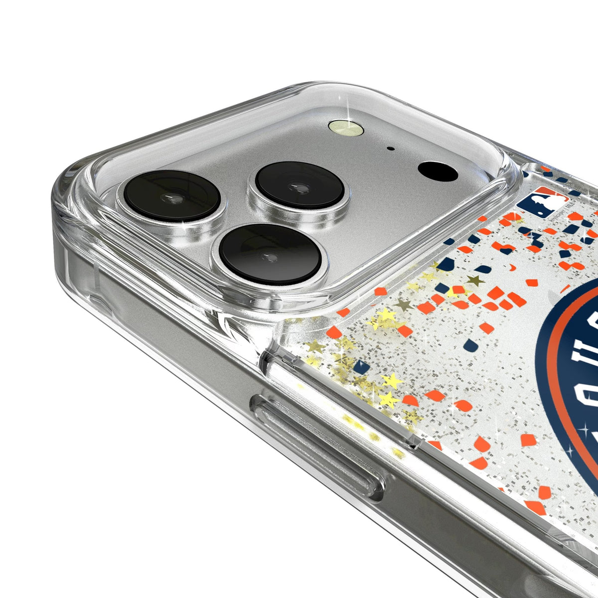 Houston Astros Confetti Glitter Phone Case for Apple iPhone 17 Series 3