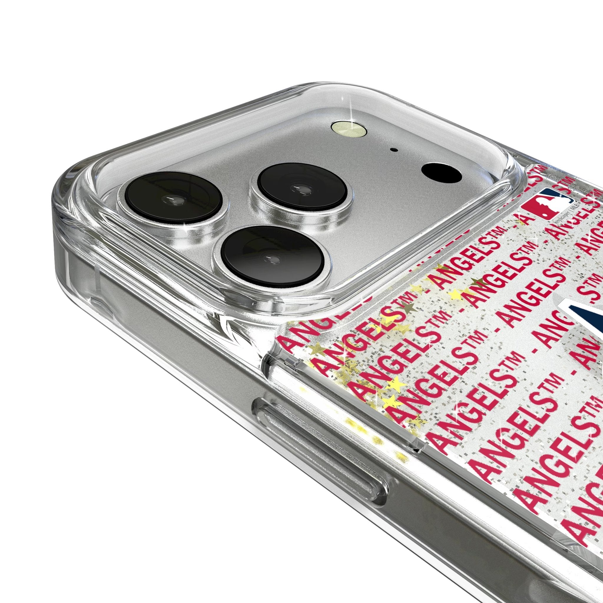 Los Angeles Angels Text Backdrop Glitter Phone Case for Apple iPhone 17 Series 3