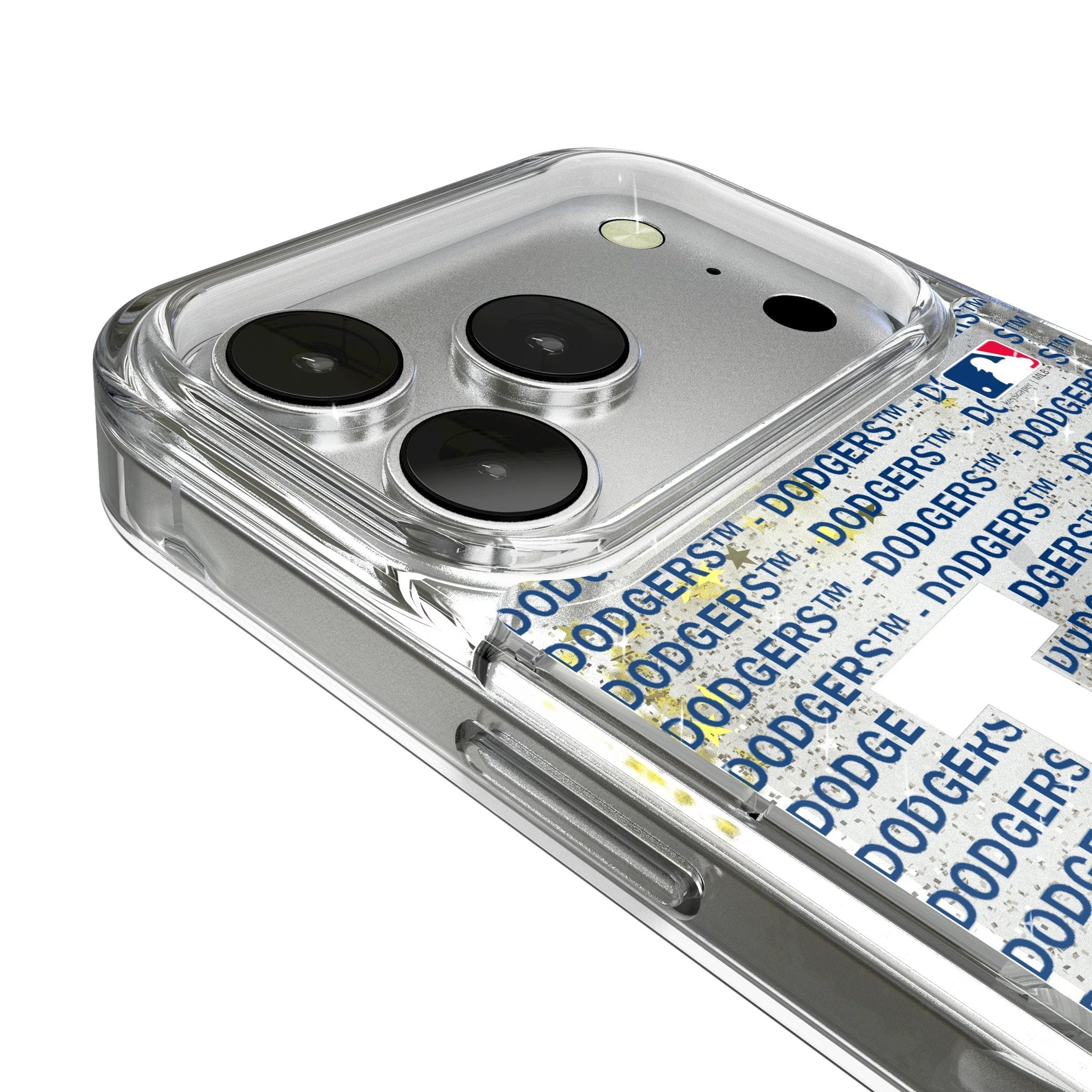 LA Dodgers Text Backdrop Glitter Phone Case for Apple iPhone 17 Series 3