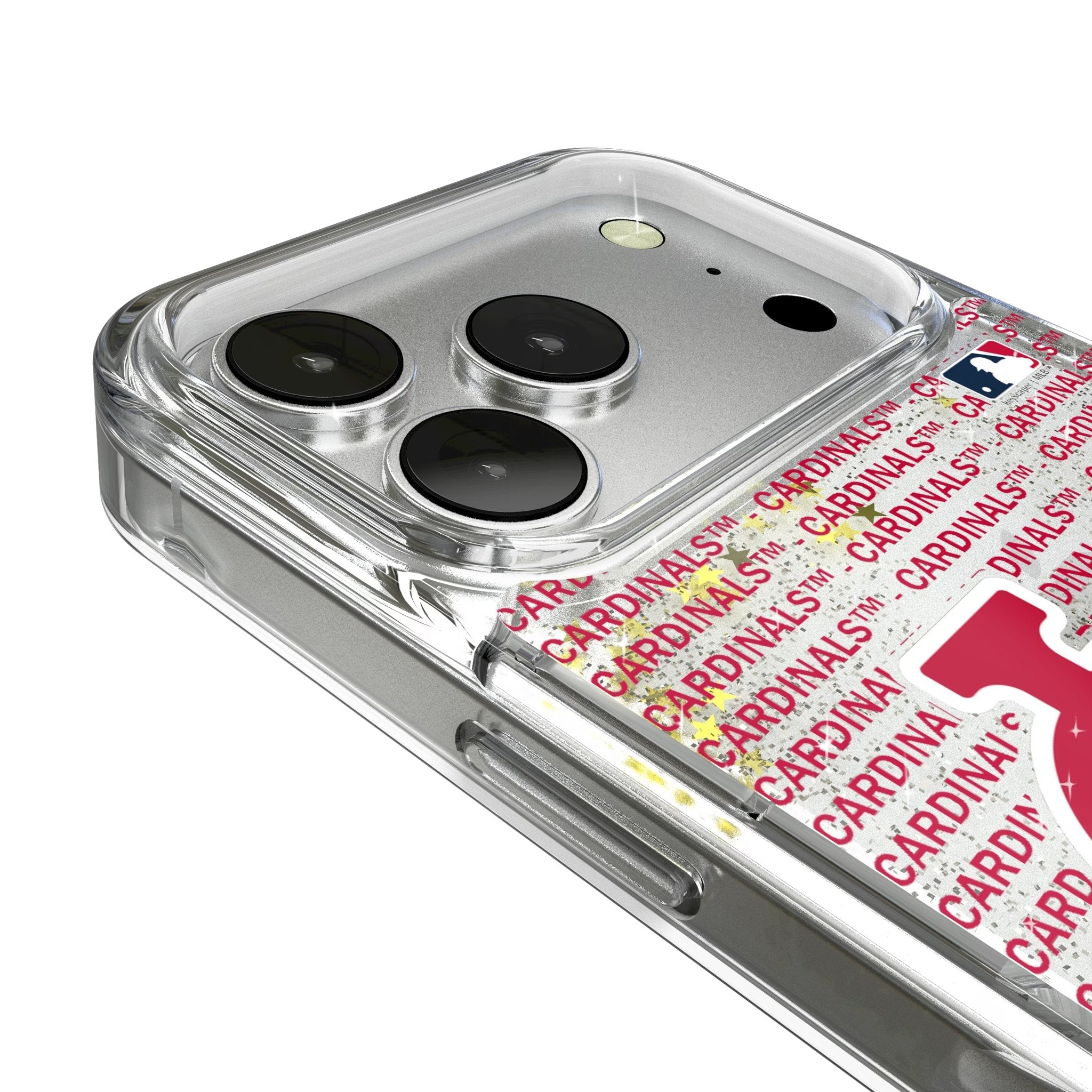 St Louis Cardinals Text Backdrop Glitter Phone Case for Apple iPhone 17 Series 3