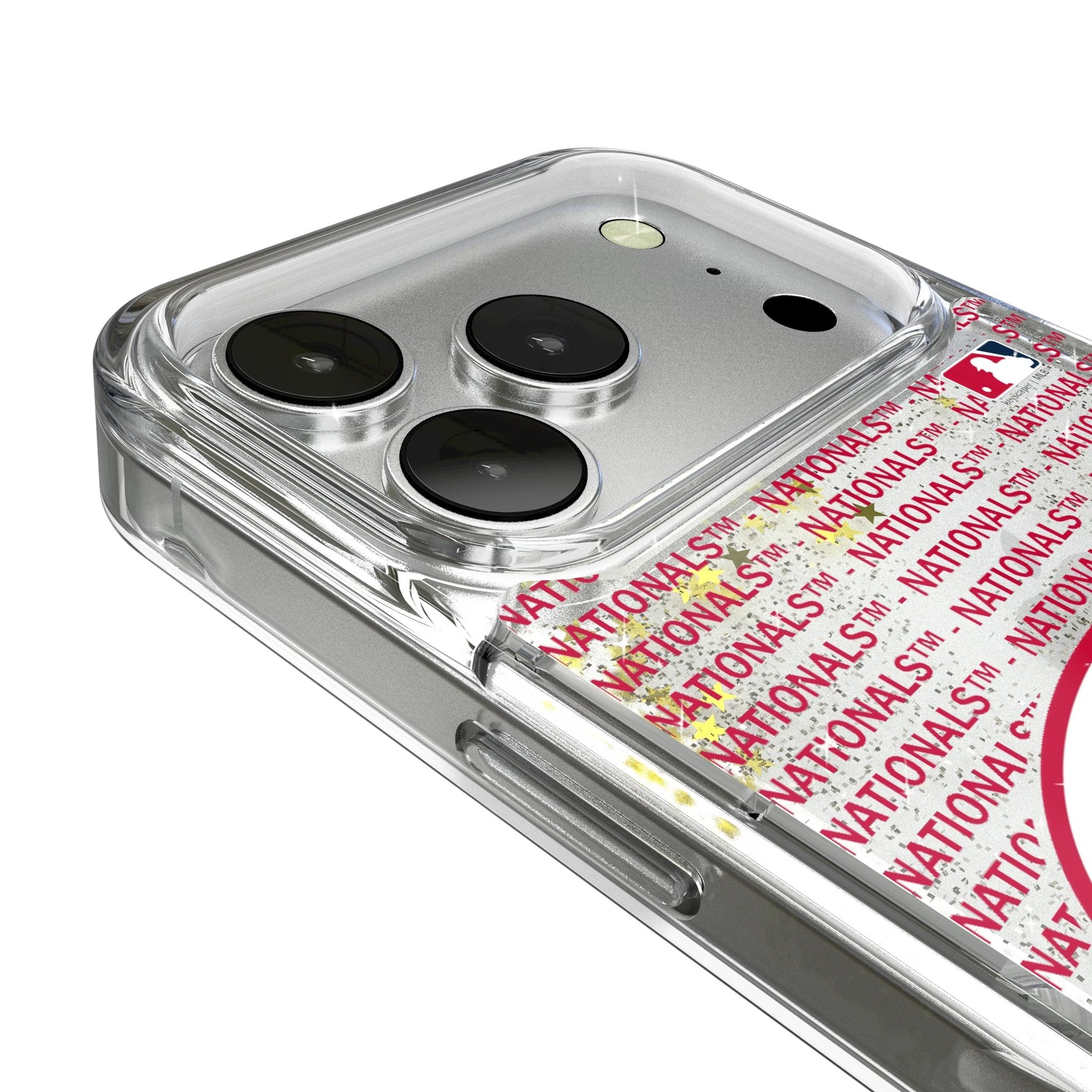 Washington Nationals Text Backdrop Glitter Phone Case for Apple iPhone 17 Series 3