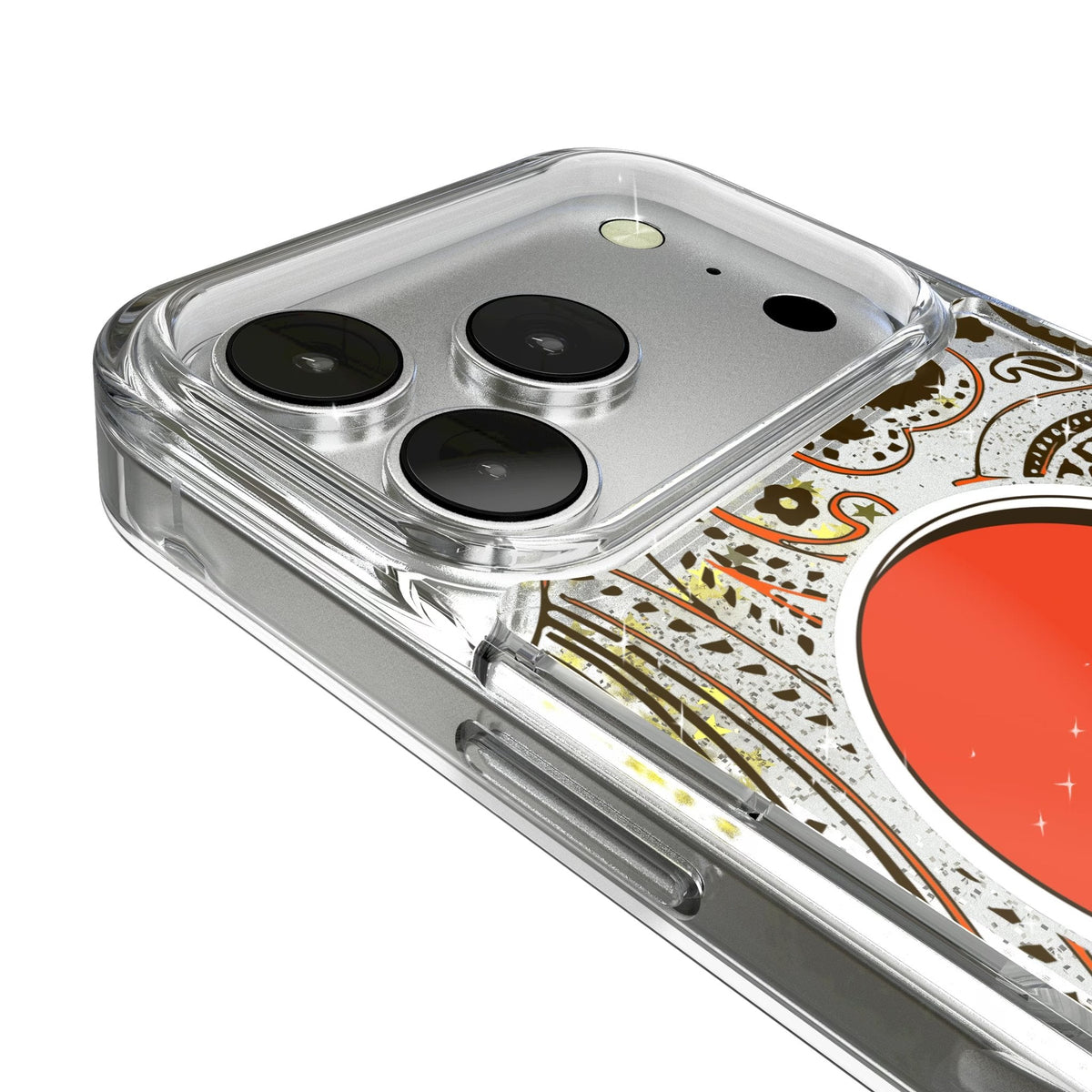 Cleveland Browns Paisley Glitter Phone Case for Apple iPhone 17 Series 3