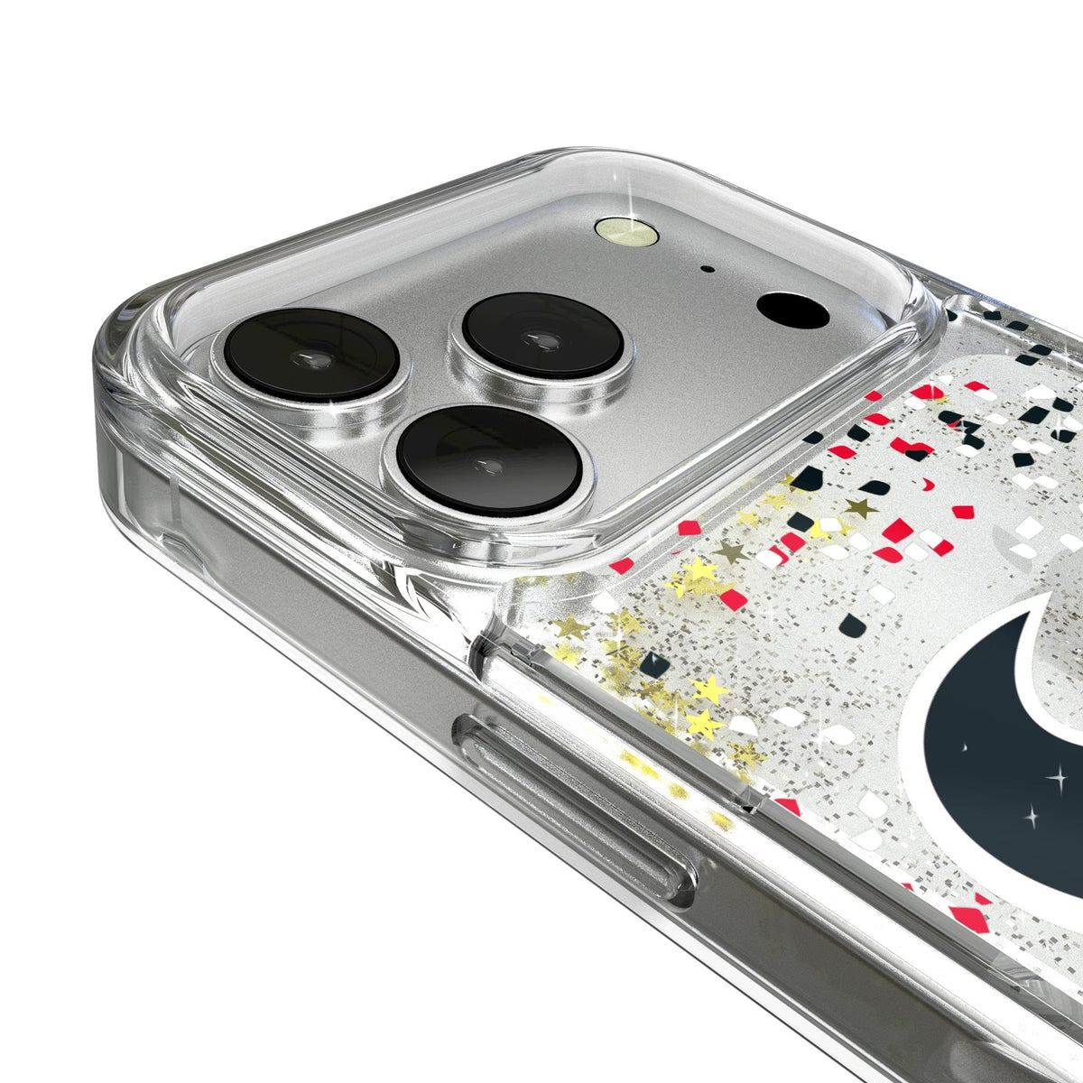 Houston Texans Confetti Glitter Phone Case for Apple iPhone 17 Series 3