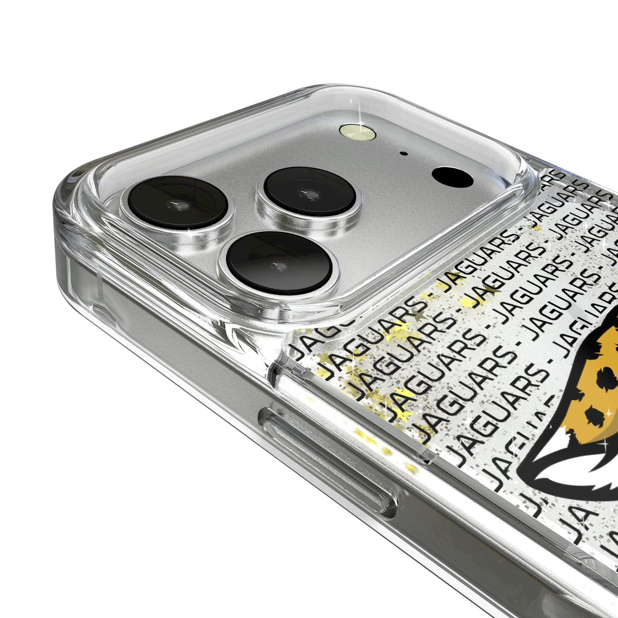 Jacksonville Jaguars Text Backdrop Glitter Phone Case for Apple iPhone 17 Series 3