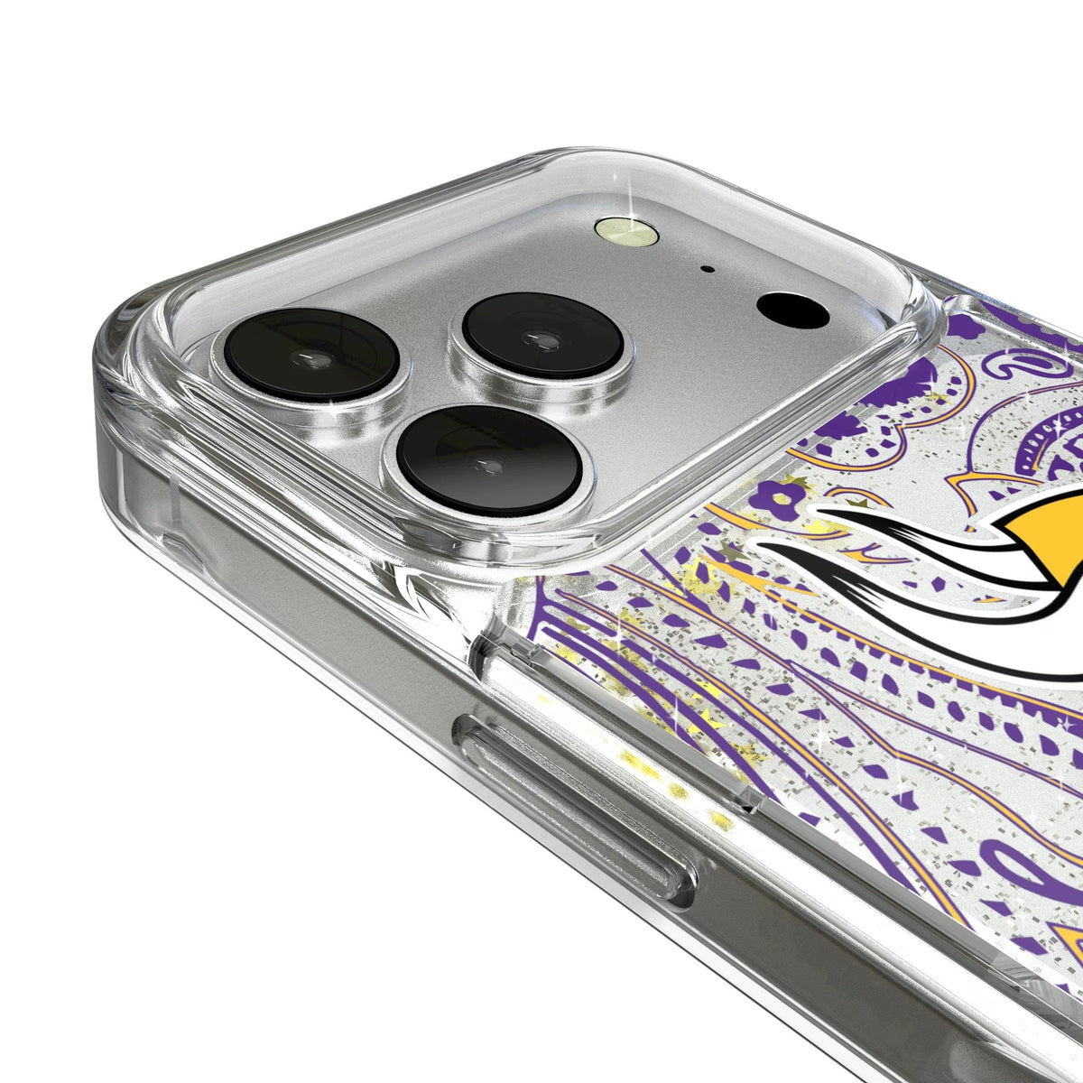 Minnesota Vikings Paisley Glitter Phone Case for Apple iPhone 17 Series 3