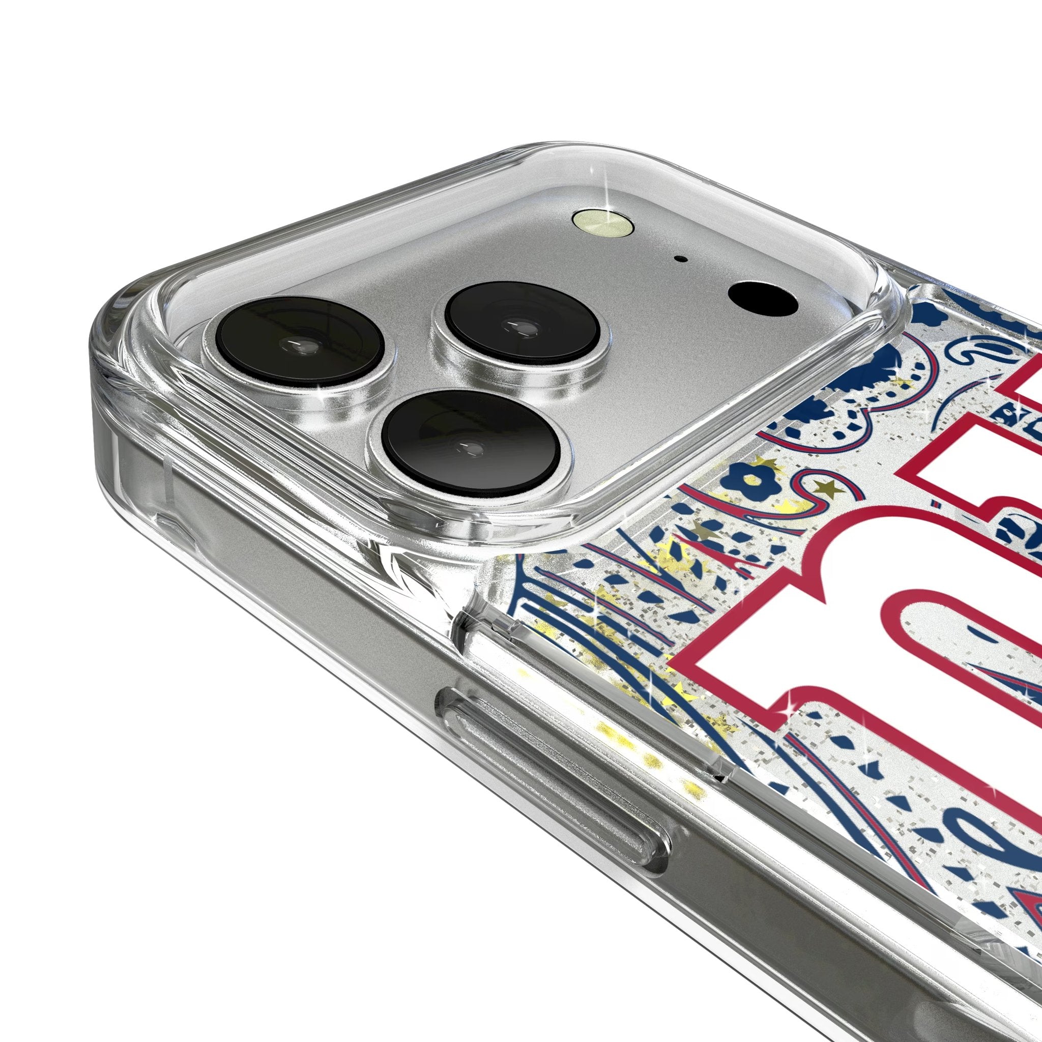 New York Giants Paisley Glitter Phone Case for Apple iPhone 17 Series 3