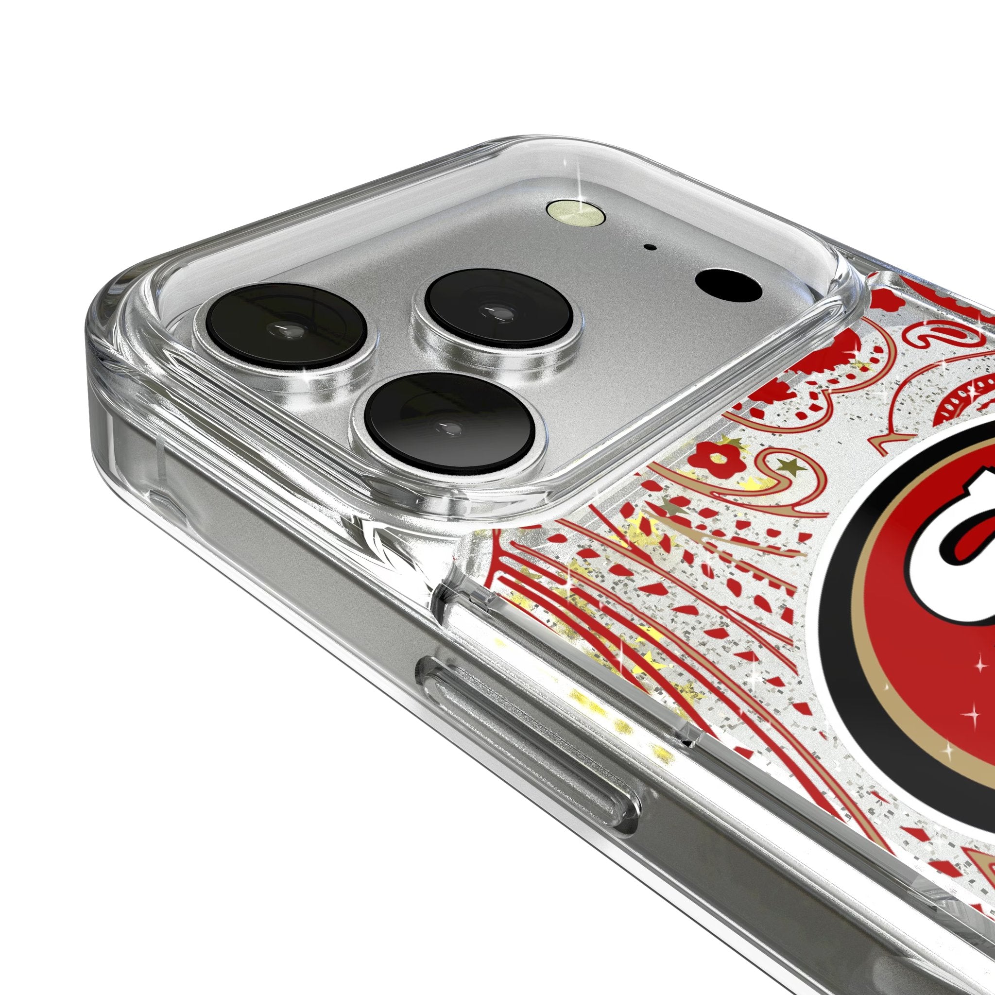 San Francisco 49ers Paisley Glitter Phone Case for Apple iPhone 17 Series 3