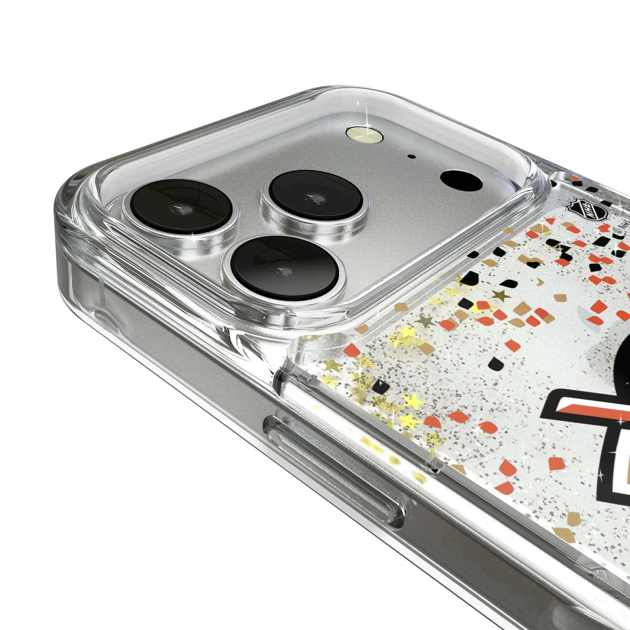 Anaheim Ducks Confetti Glitter Phone Case for Apple iPhone 17 Series 3