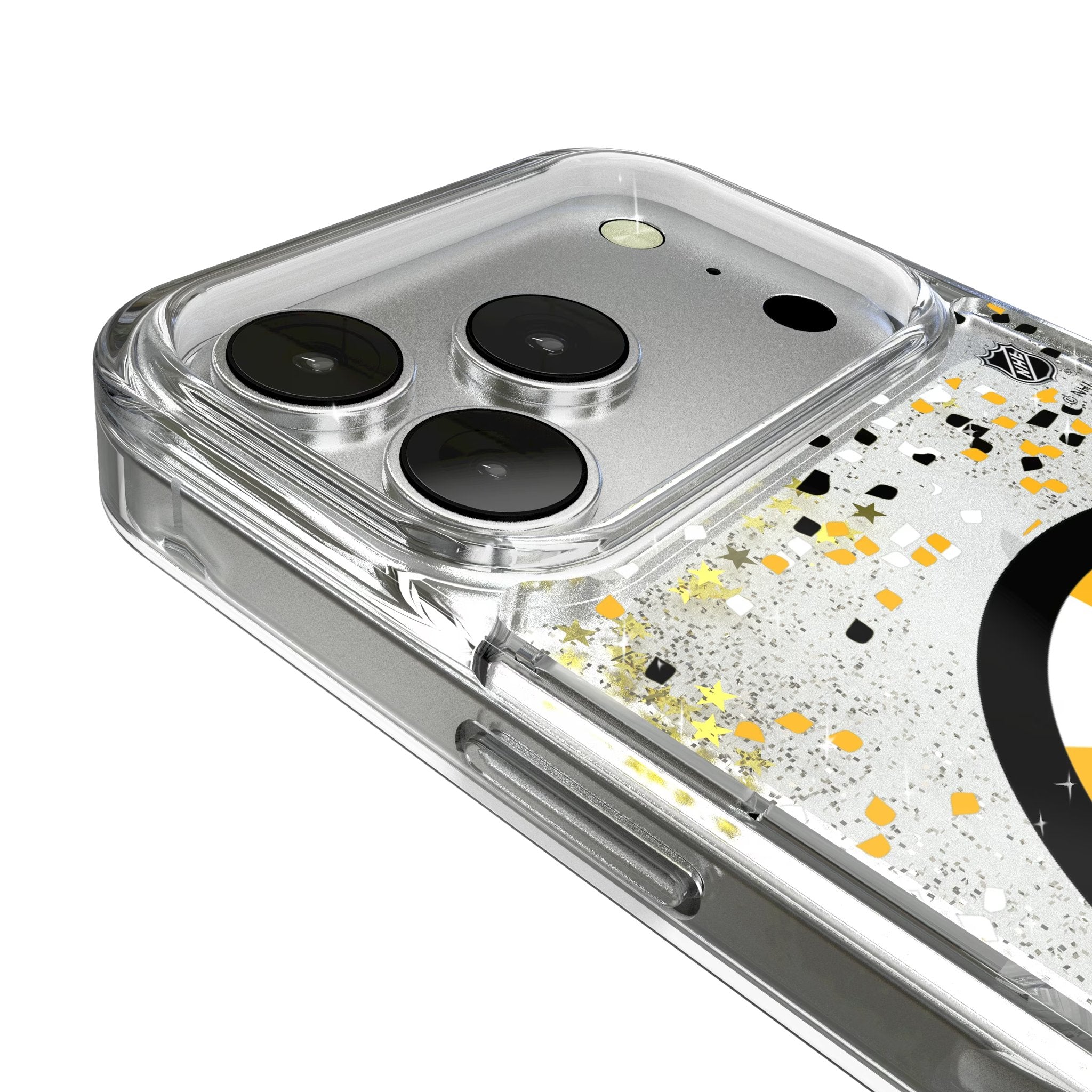 Boston Bruins Confetti Glitter Phone Case for Apple iPhone 17 Series 3