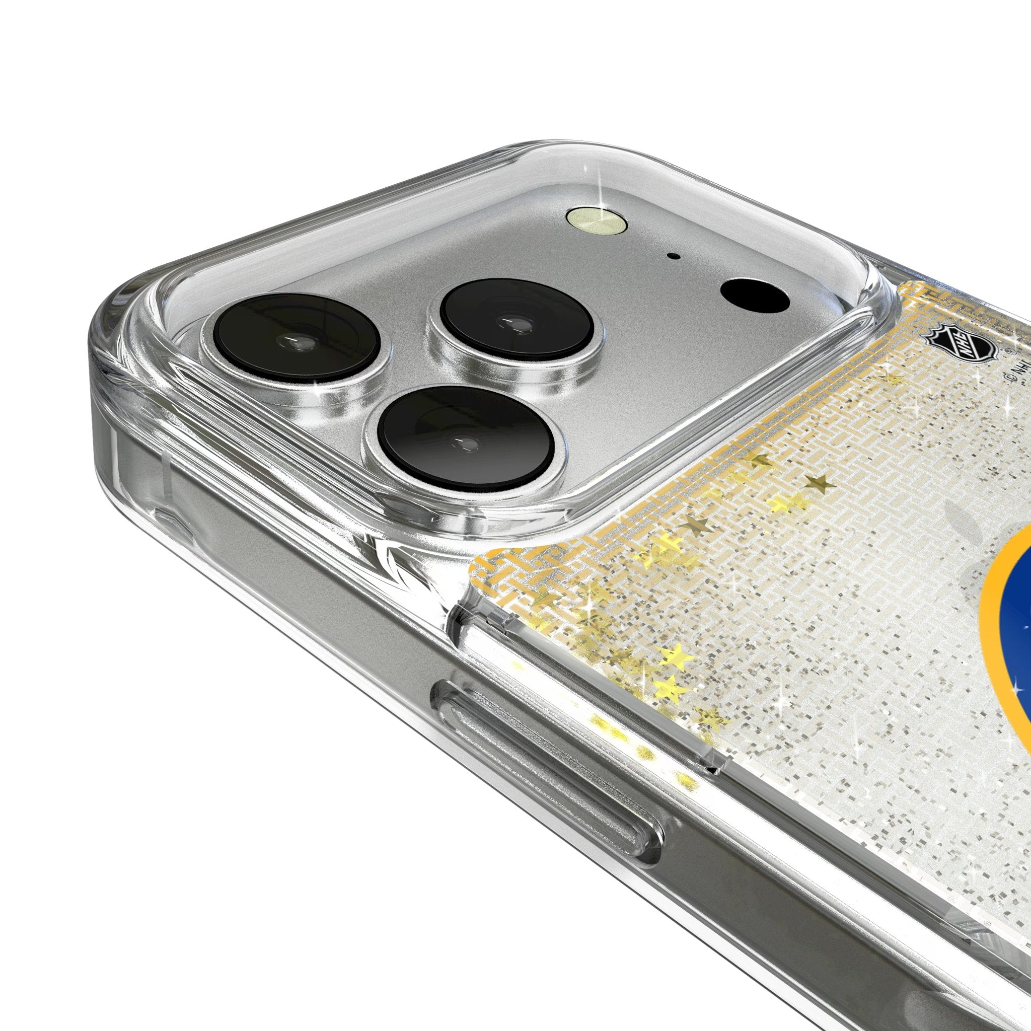 Buffalo Sabres Linen Glitter Phone Case for Apple iPhone 17 Series 3