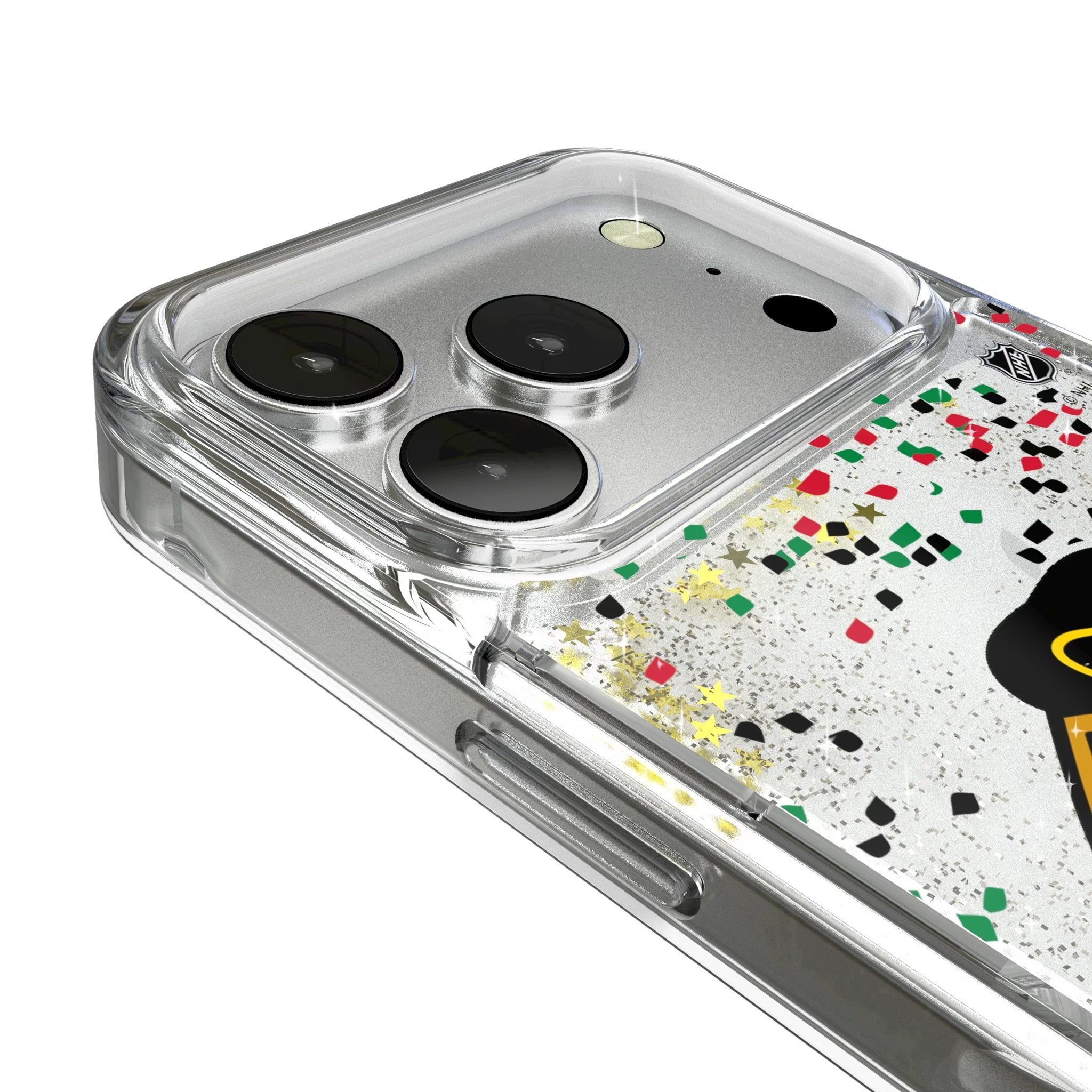 Chicago Blackhawks Confetti Glitter Phone Case for Apple iPhone 17 Series 3