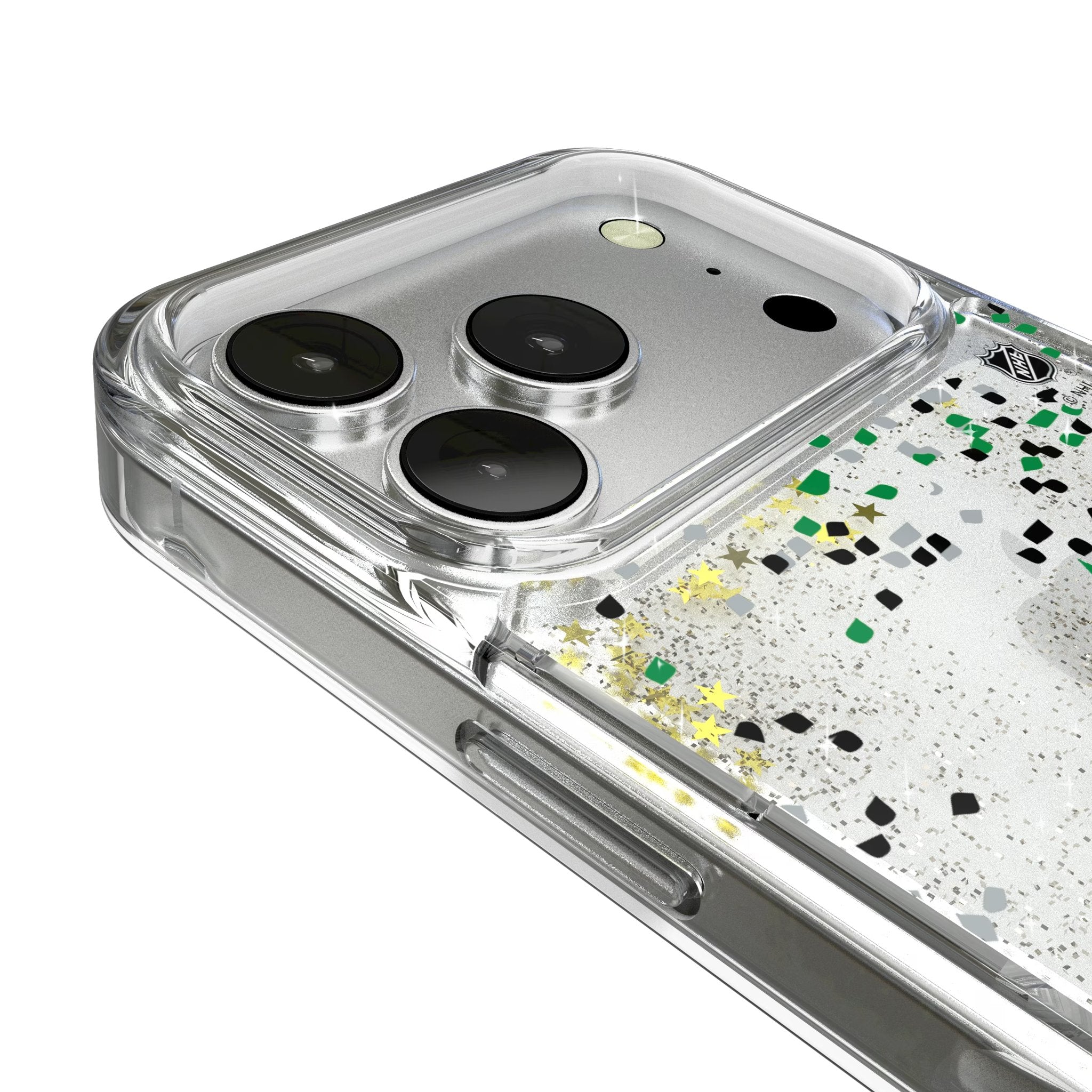 Dallas Stars Confetti Glitter Phone Case for Apple iPhone 17 Series 3
