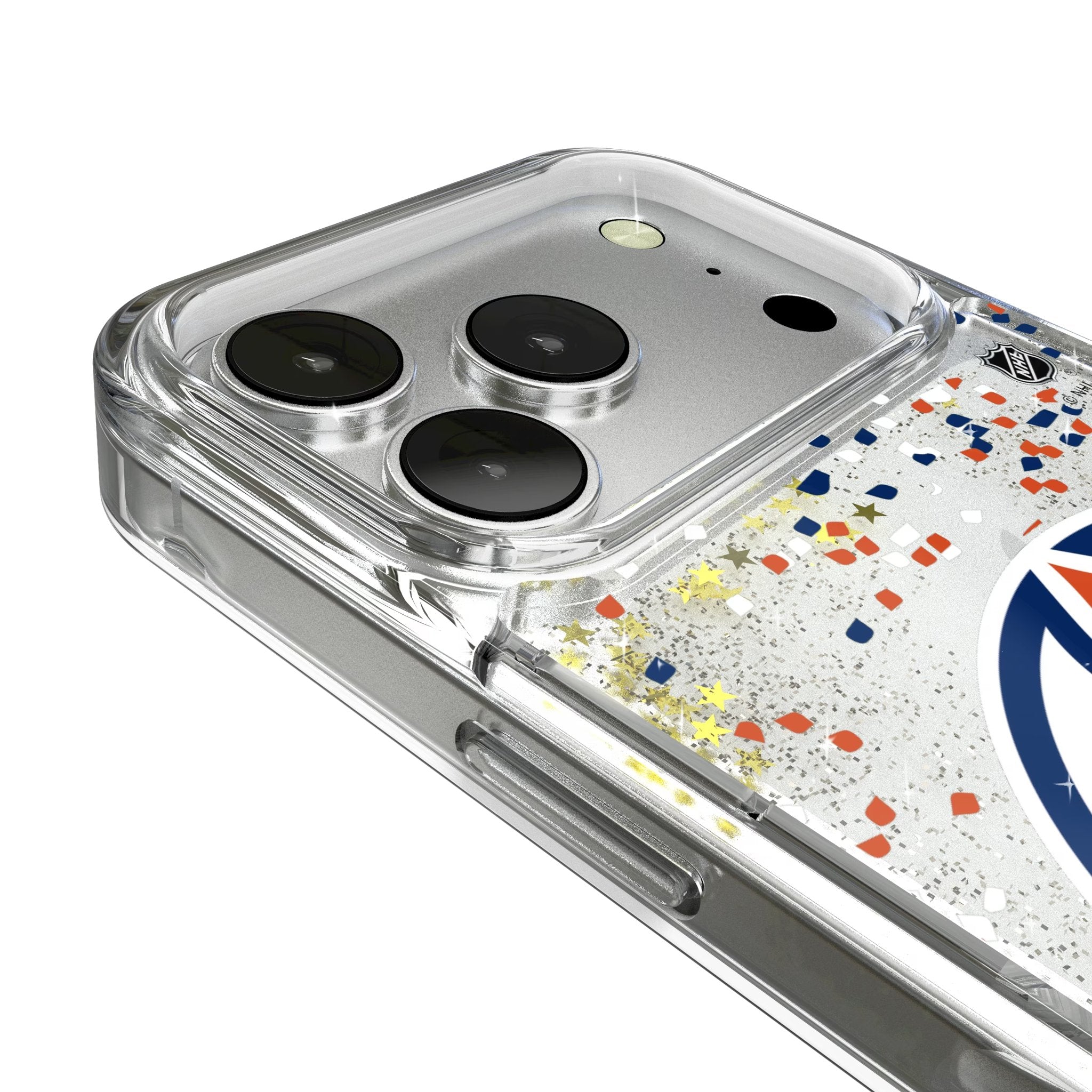 Edmonton Oilers Confetti Glitter Phone Case for Apple iPhone 17 Series 3
