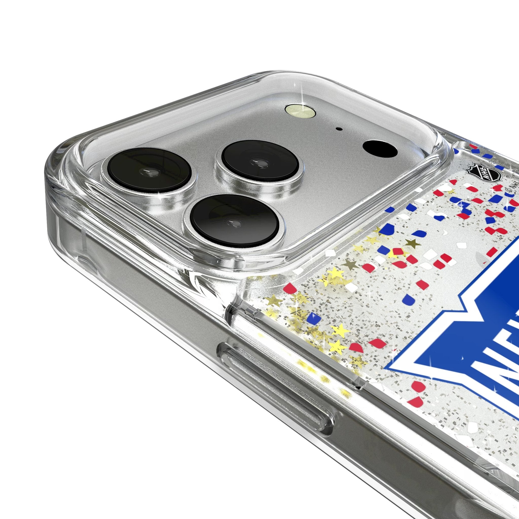 New York Rangers Confetti Glitter Phone Case for Apple iPhone 17 Series 3