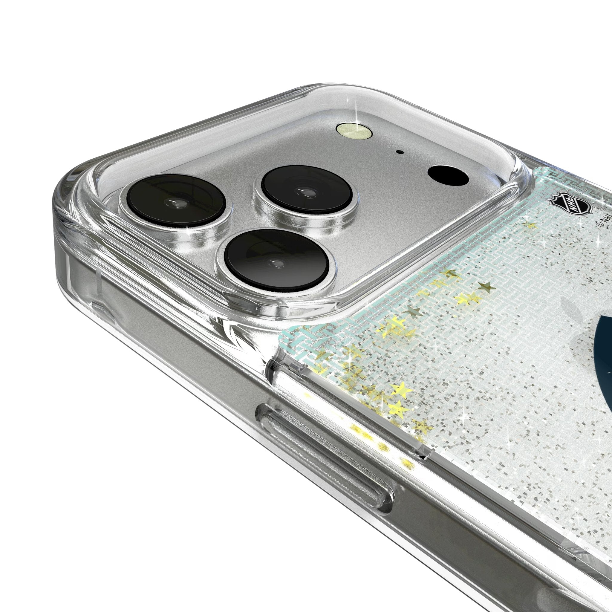 Seattle Kraken Linen Glitter Phone Case for Apple iPhone 17 Series 3