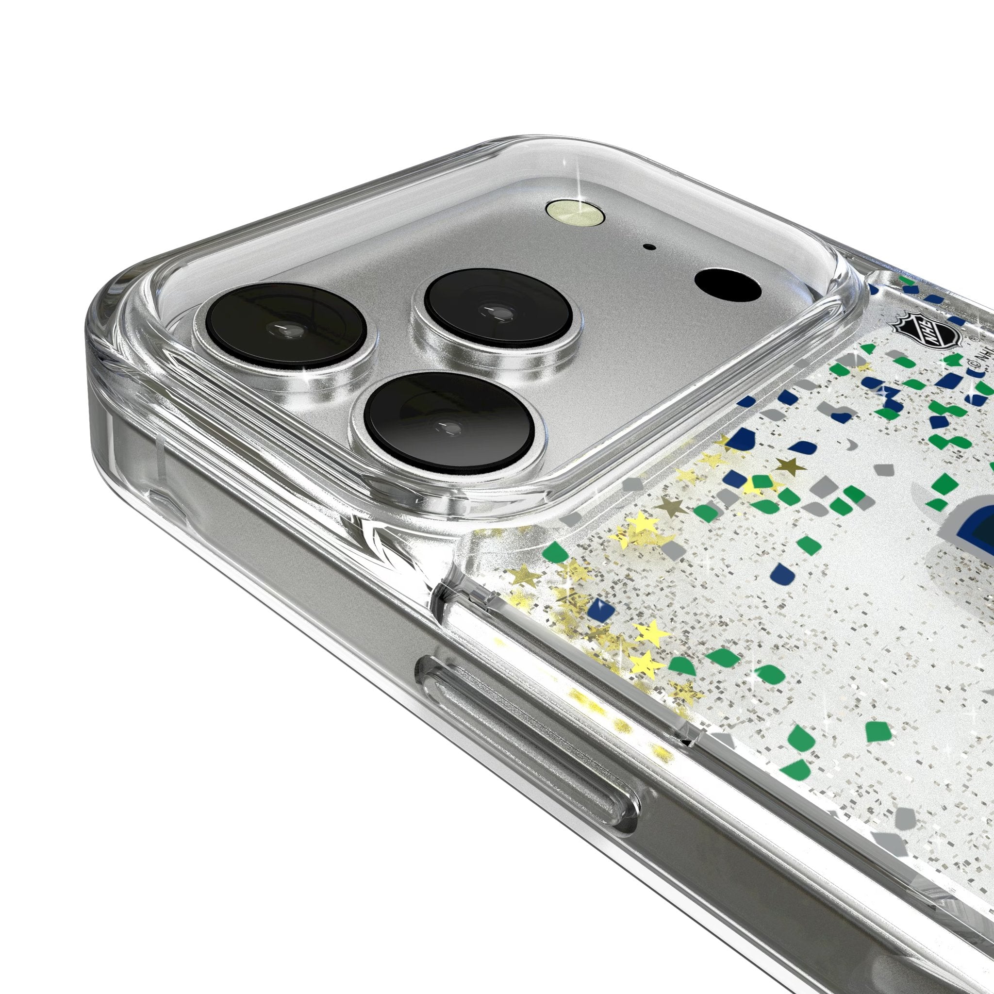 Vancouver Canucks Confetti Glitter Phone Case for Apple iPhone 17 Series 3