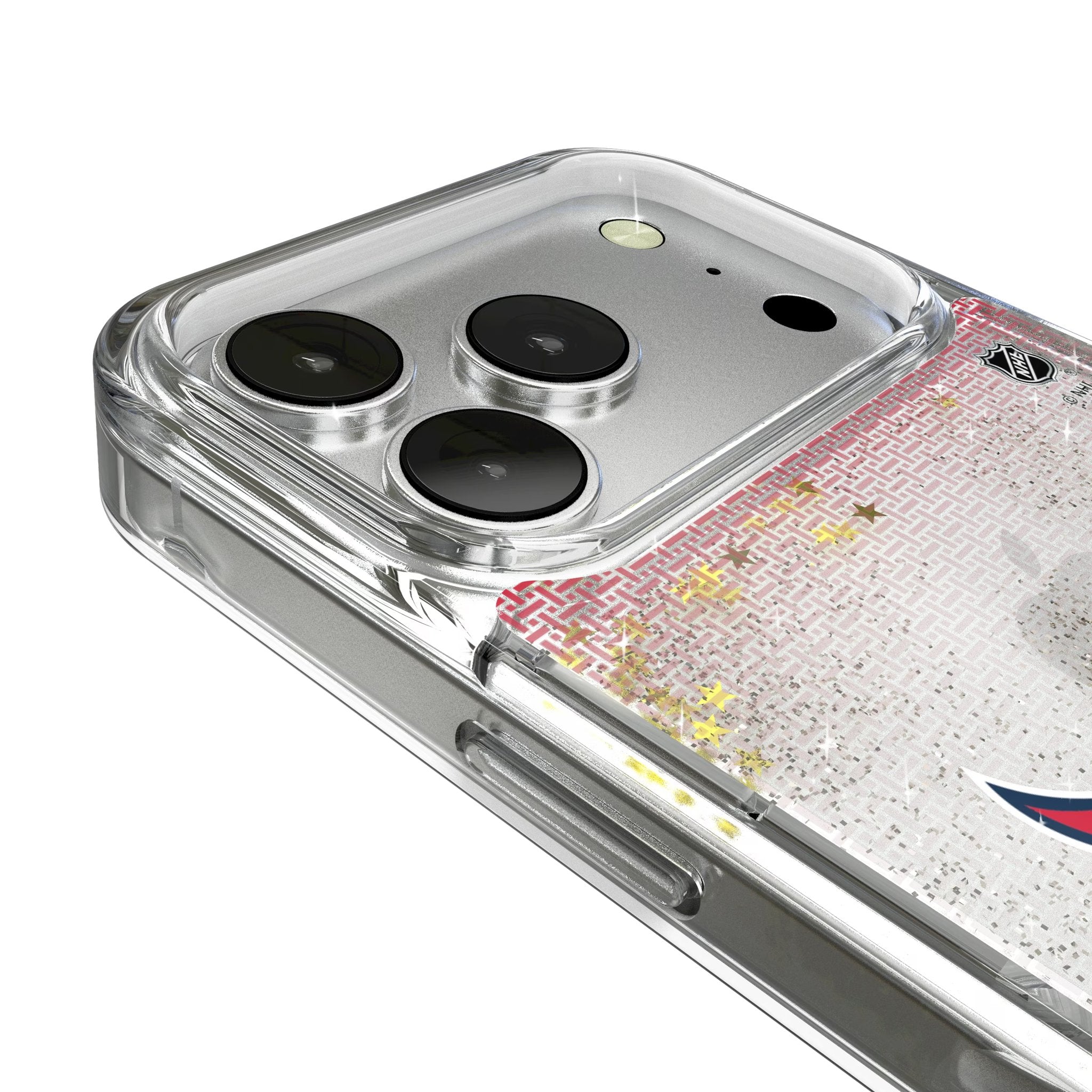 Washington Capitals Linen Glitter Phone Case for Apple iPhone 17 Series 3