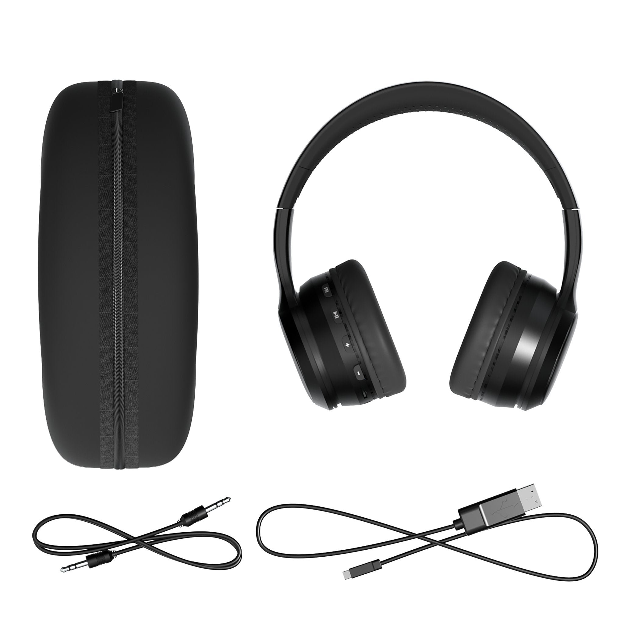 DC United Personalized Endzone Solid Wireless Over-Ear BT Headphones With Case 3