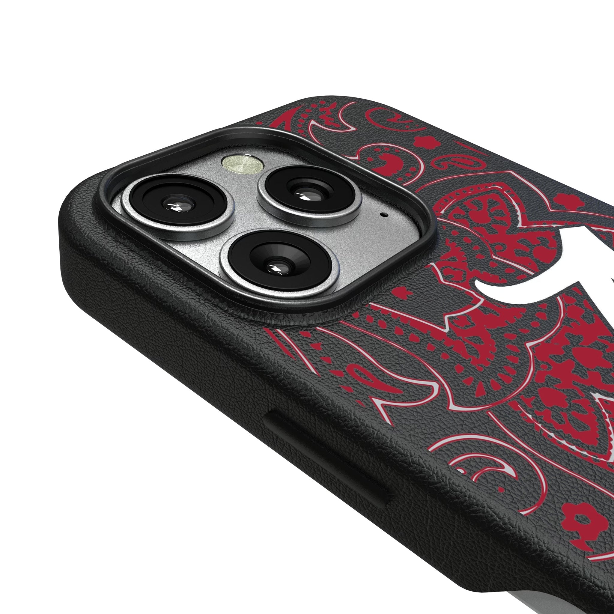 University of Alabama Crimson Tide Script A Paisley MagSafe Compatible Phone Case for Apple iPhone 3
