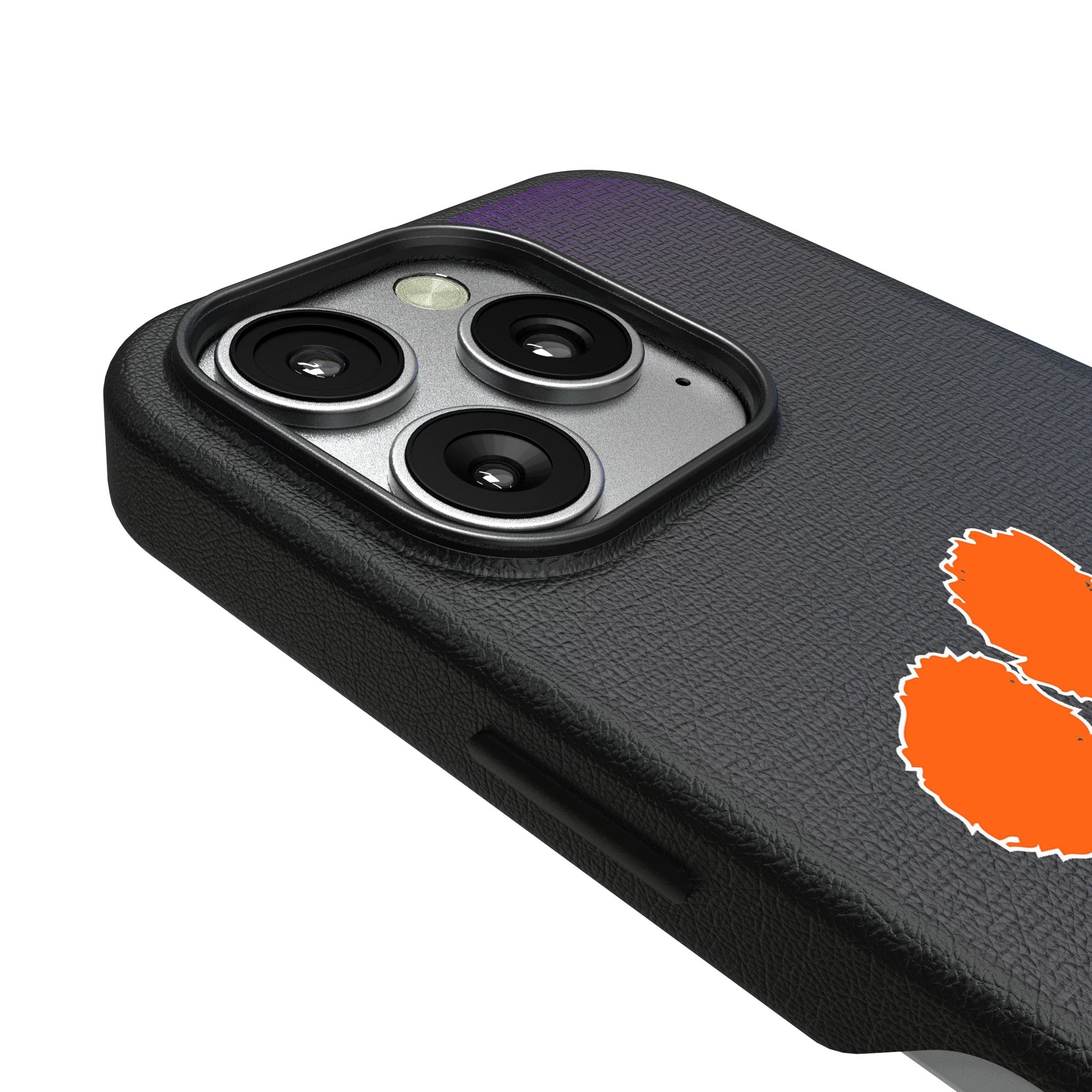 Clemson University Tigers Linen MagSafe Compatible Phone Case for Apple iPhone 3