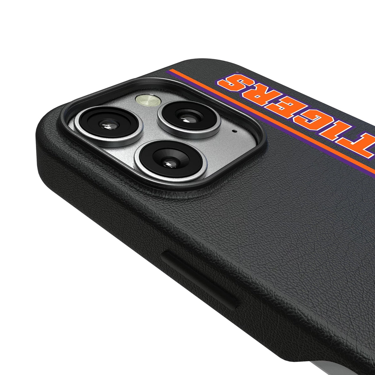Clemson University Tigers Sidebar MagSafe Compatible Phone Case for Apple iPhone 3