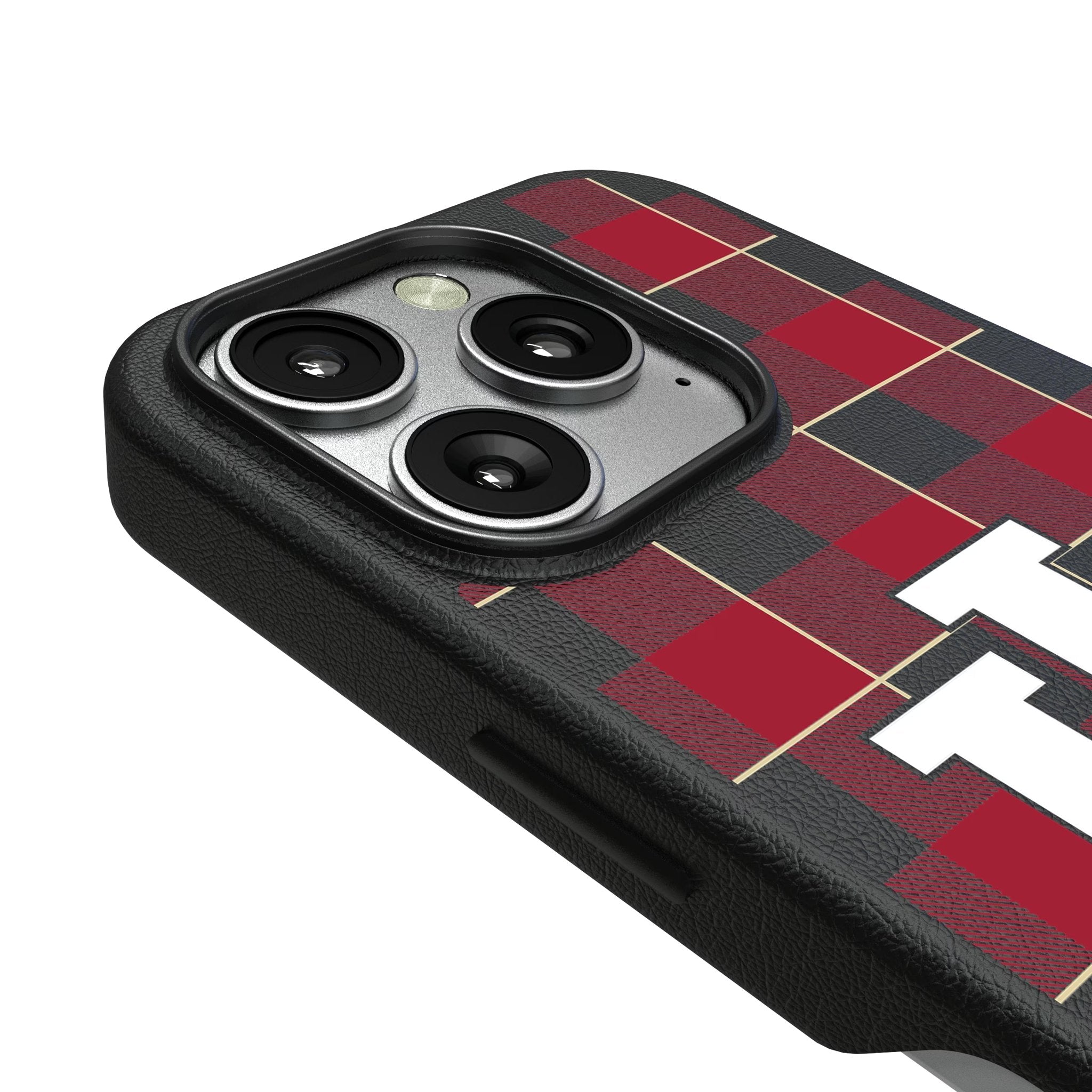 Indiana University Hoosiers Plaid MagSafe Compatible Phone Case for Apple iPhone 3