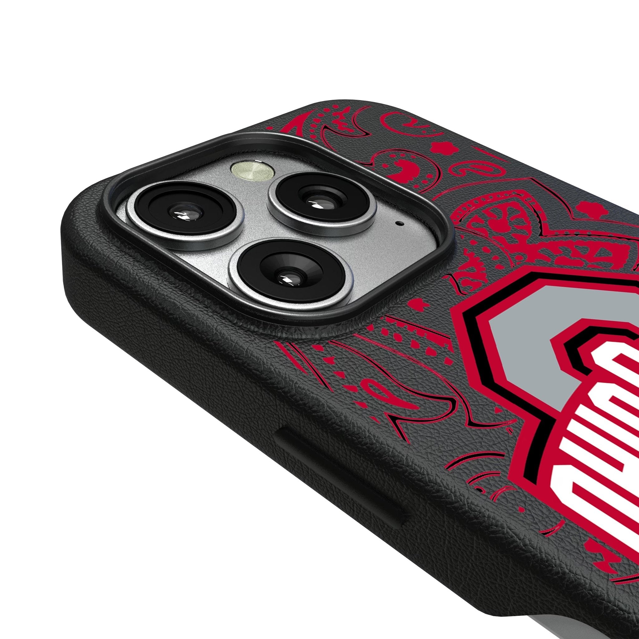 Ohio State University Buckeyes Paisley MagSafe Compatible Phone Case for Apple iPhone 3