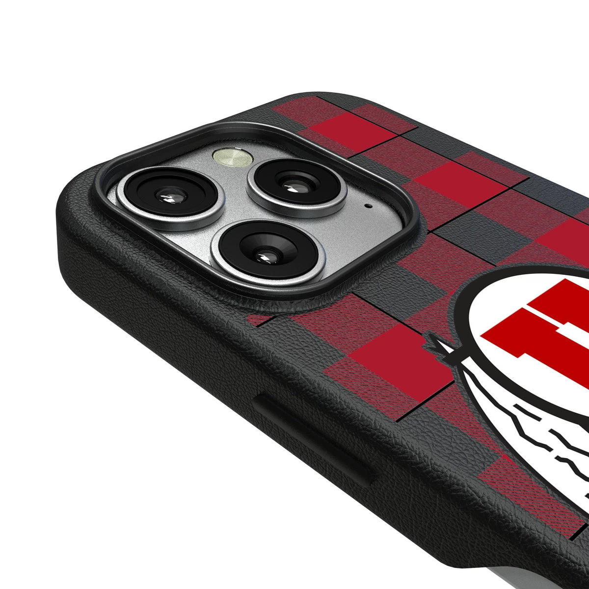 University of Utah Utes Plaid MagSafe Compatible Phone Case for Apple iPhone 3