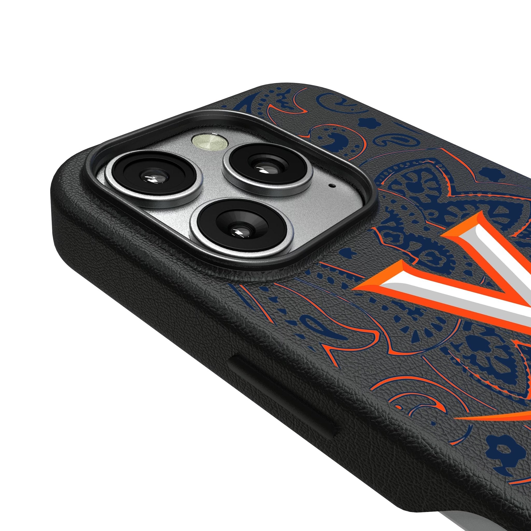 University of Virginia Cavaliers Paisley MagSafe Compatible Phone Case for Apple iPhone 3
