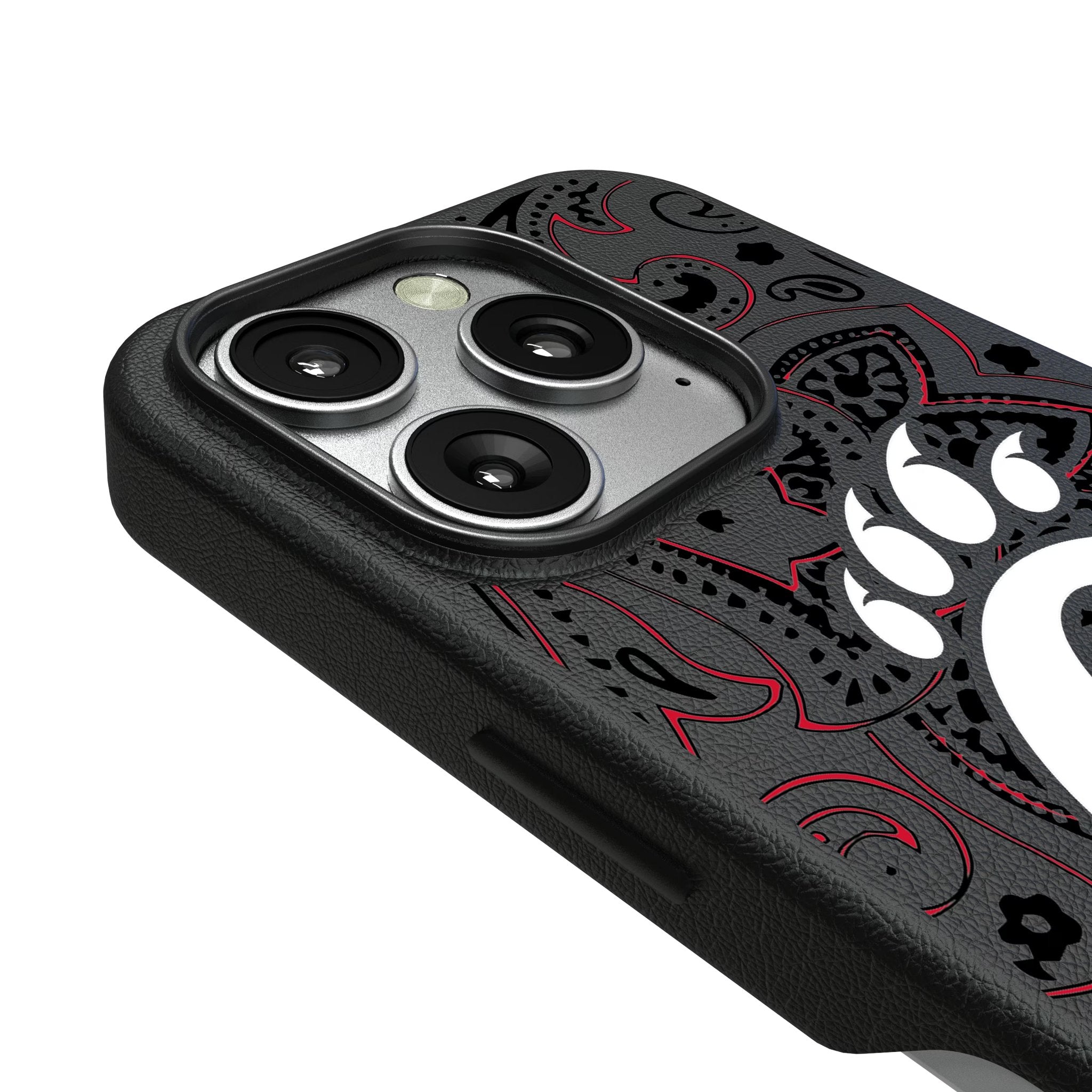 University of Cincinnati Bearcats Paisley MagSafe Compatible Phone Case for Apple iPhone 3