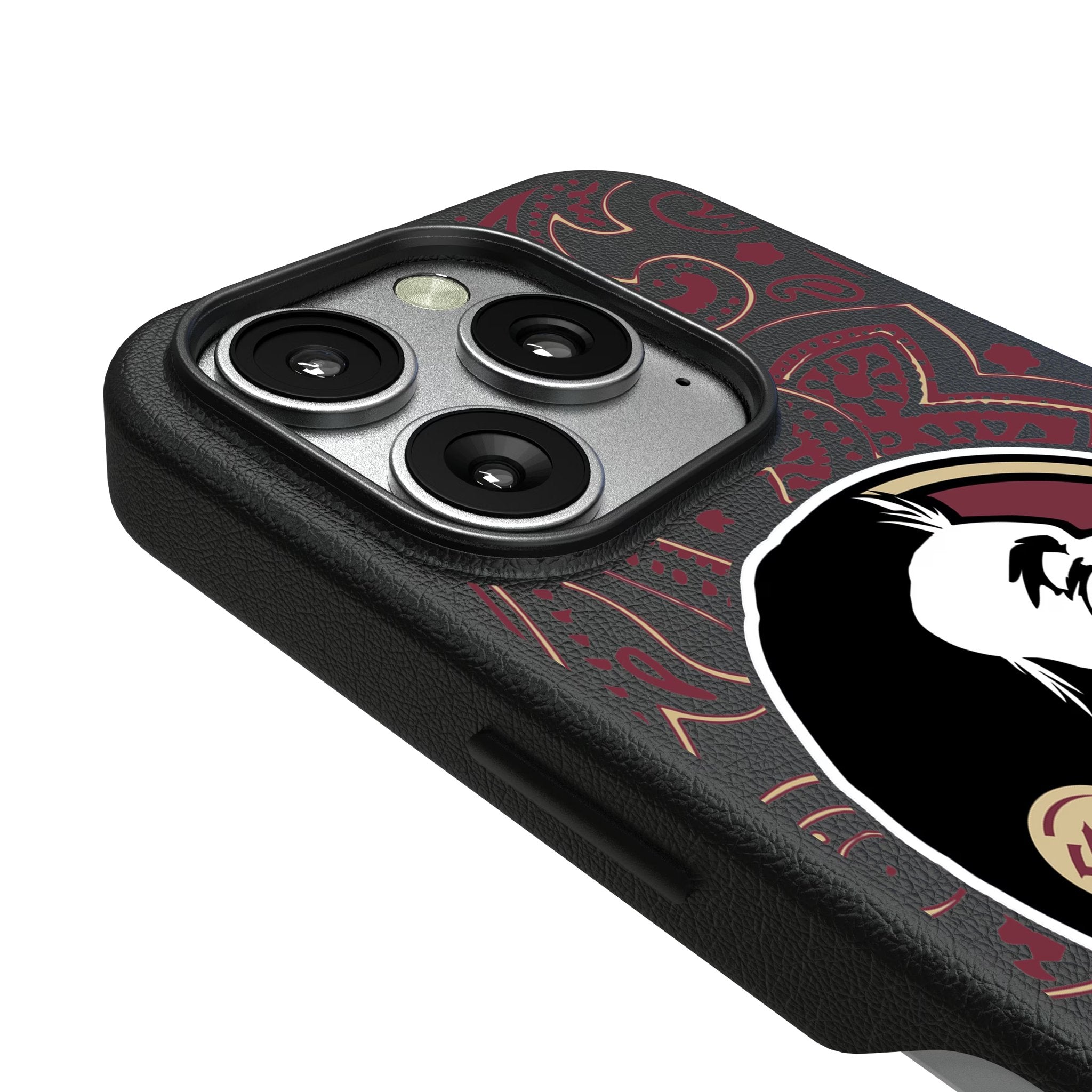 Florida State University Seminoles Paisley MagSafe Compatible Phone Case for Apple iPhone 3