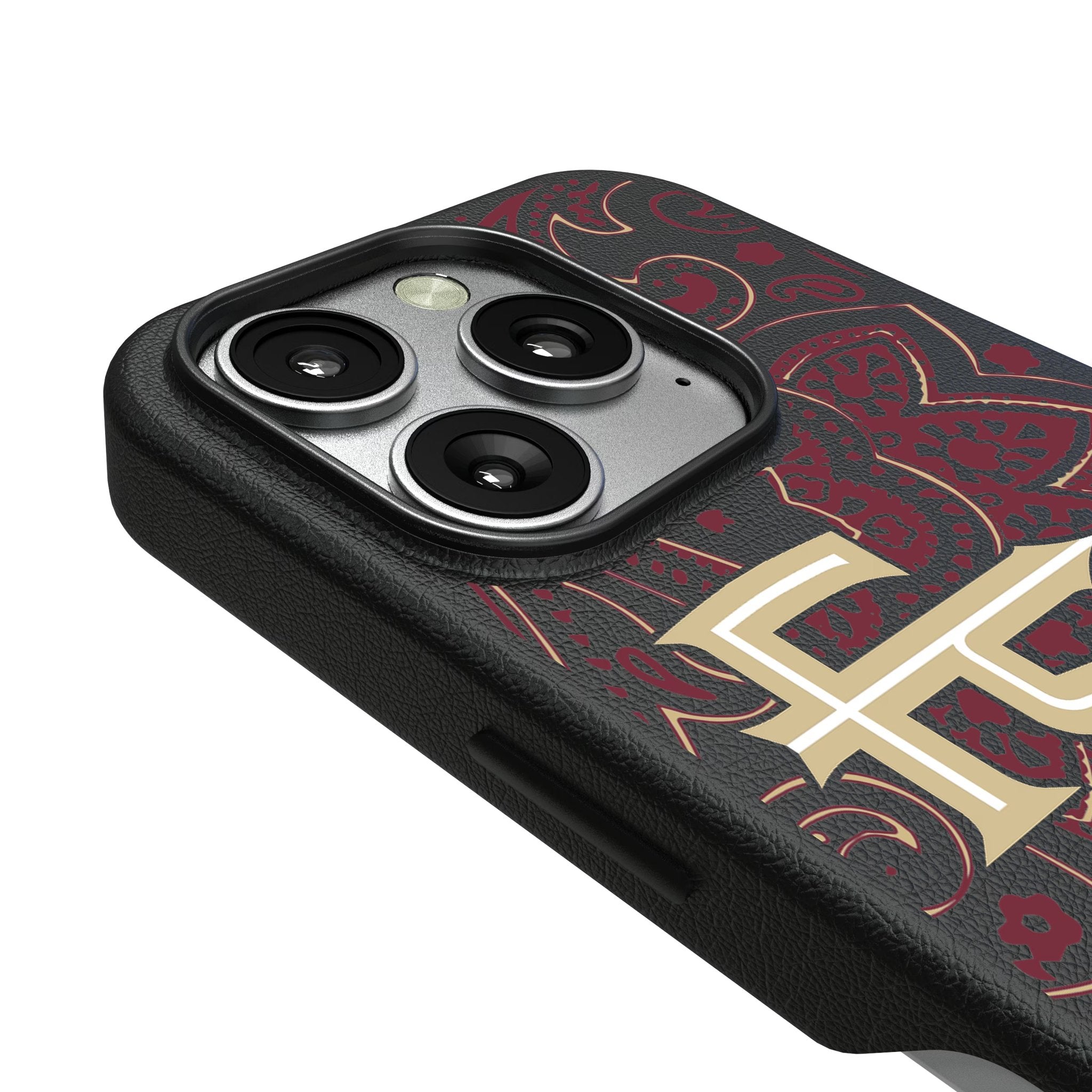 Florida State University Seminoles Athletic Wordmark Paisley MagSafe Compatible Phone Case for Apple iPhone 3
